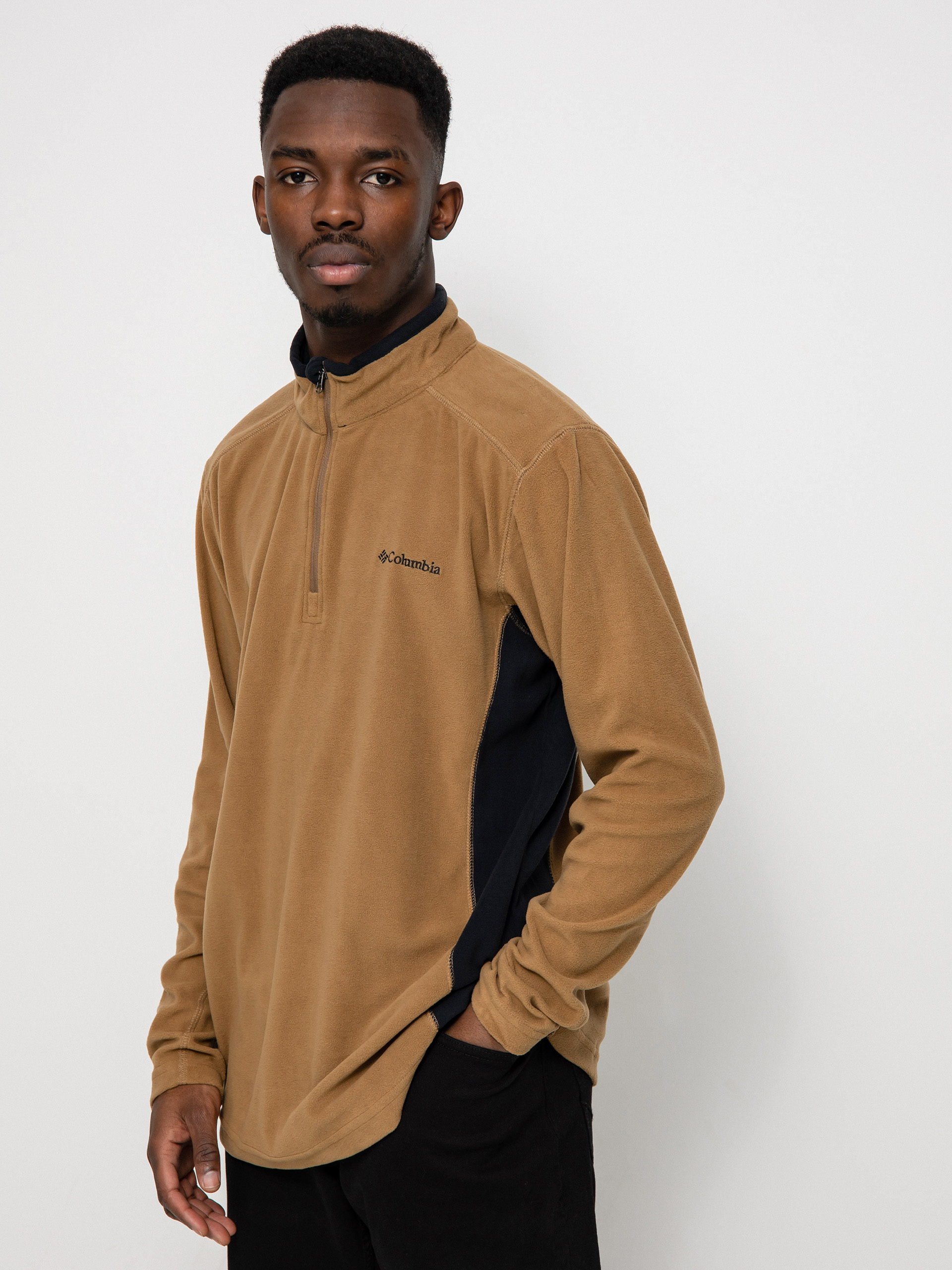 Męski Polar Columbia Klamath Range II Half Zip (delta black)