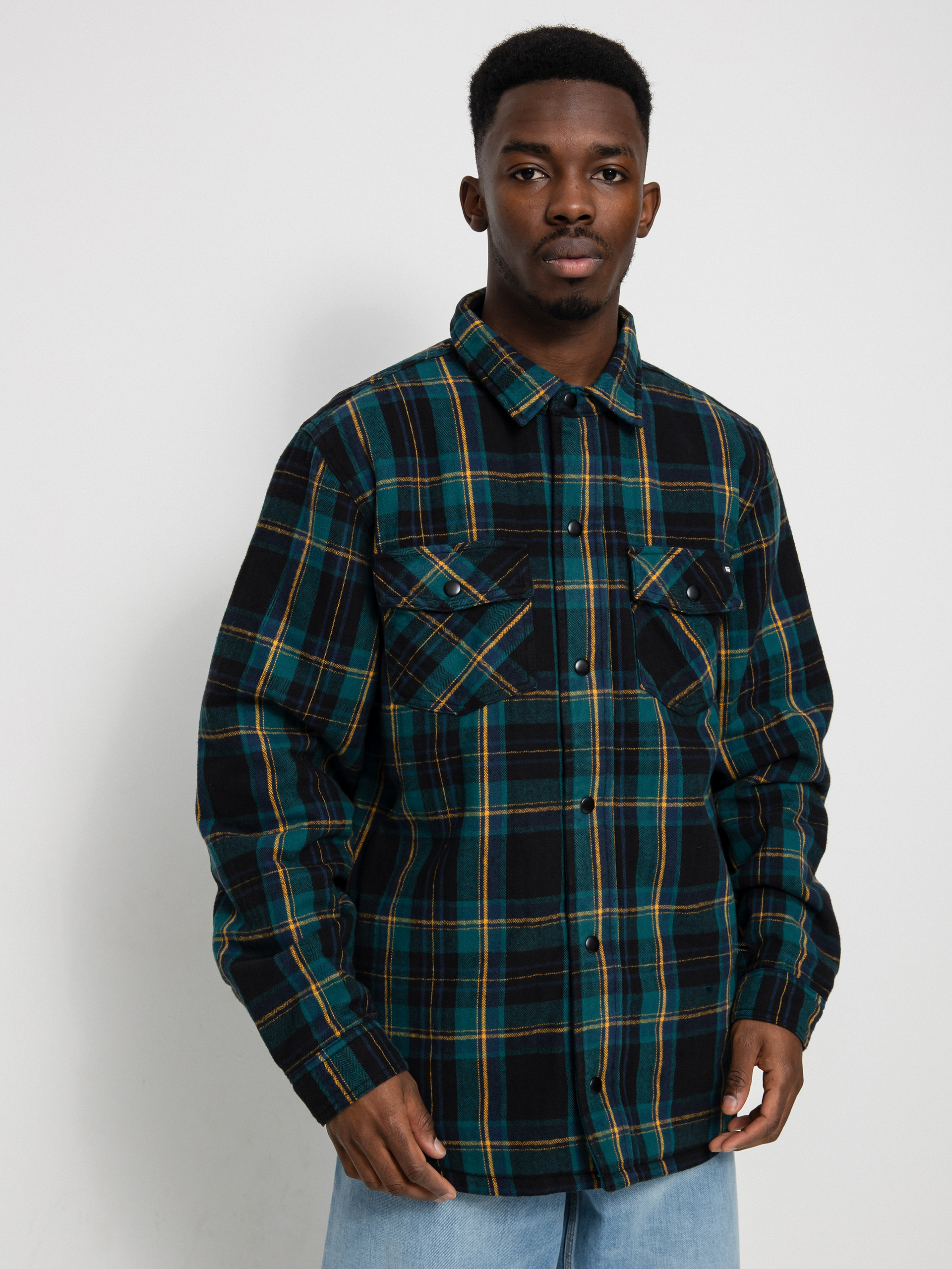 Kurtka Vans Brickell Shirt (black/deep teal)