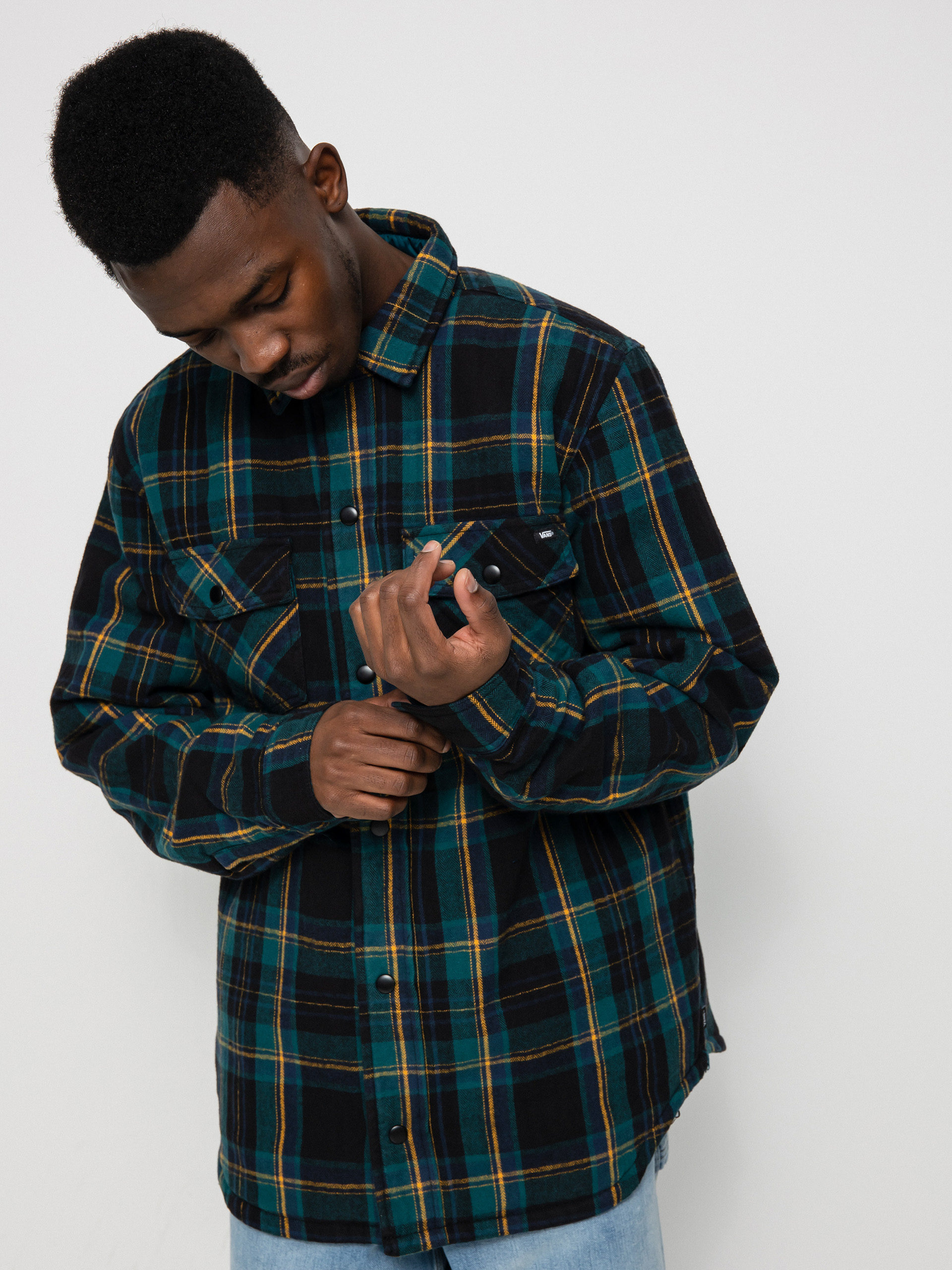 Kurtka Vans Brickell Shirt (black/deep teal)