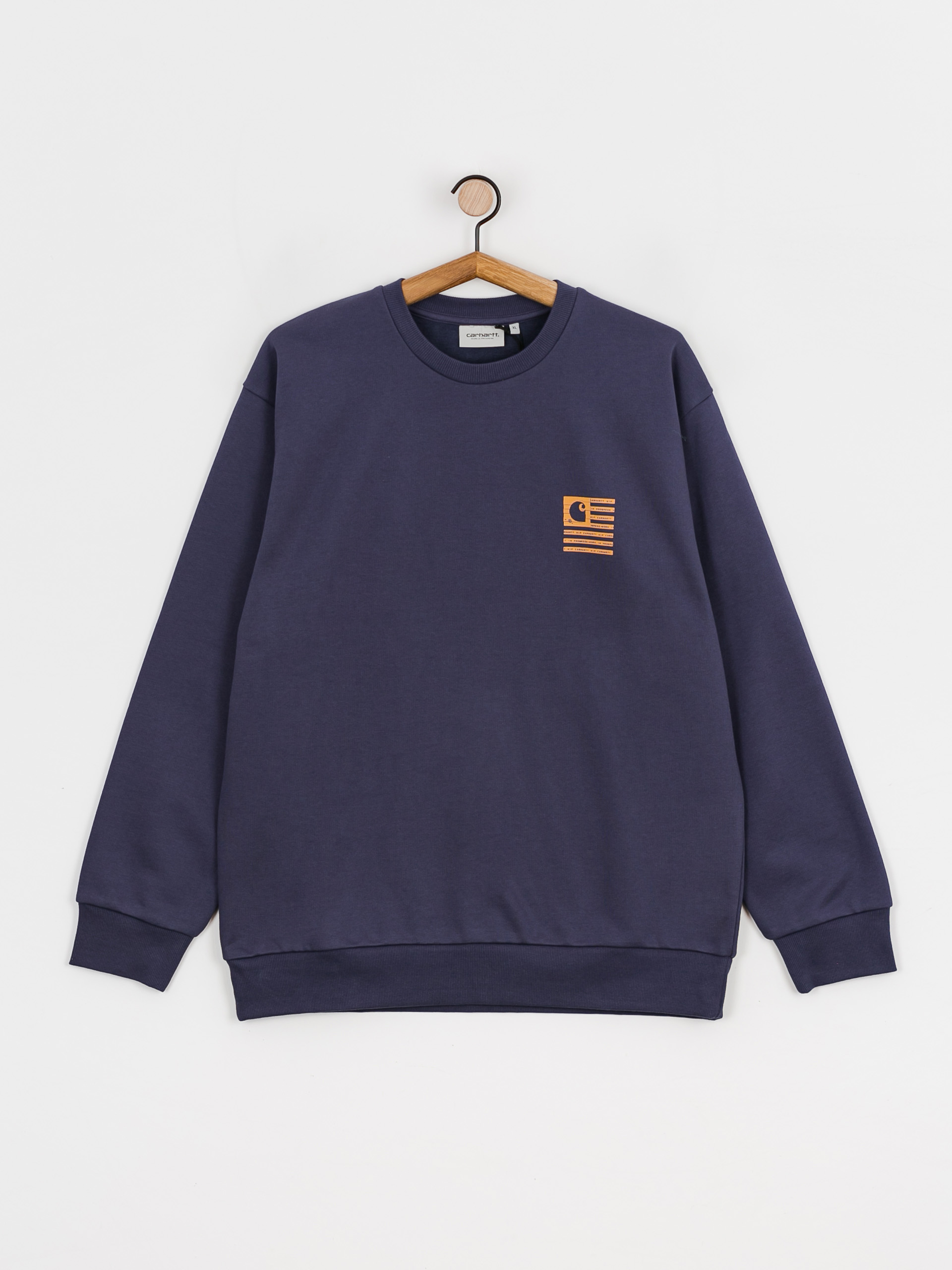 Bluza Carhartt WIP Label State Flag (enzian/ochre)