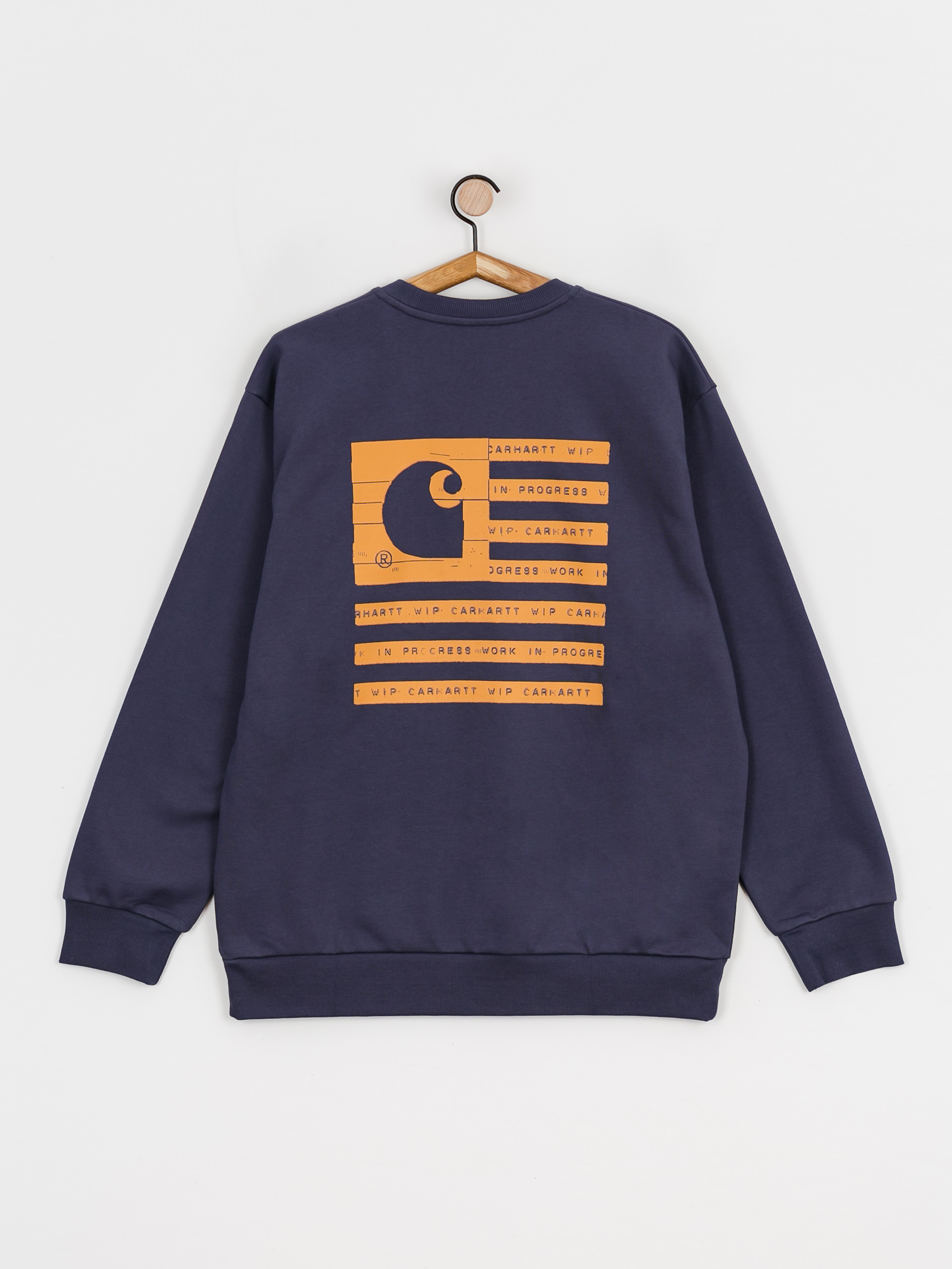Bluza Carhartt WIP Label State Flag (enzian/ochre)