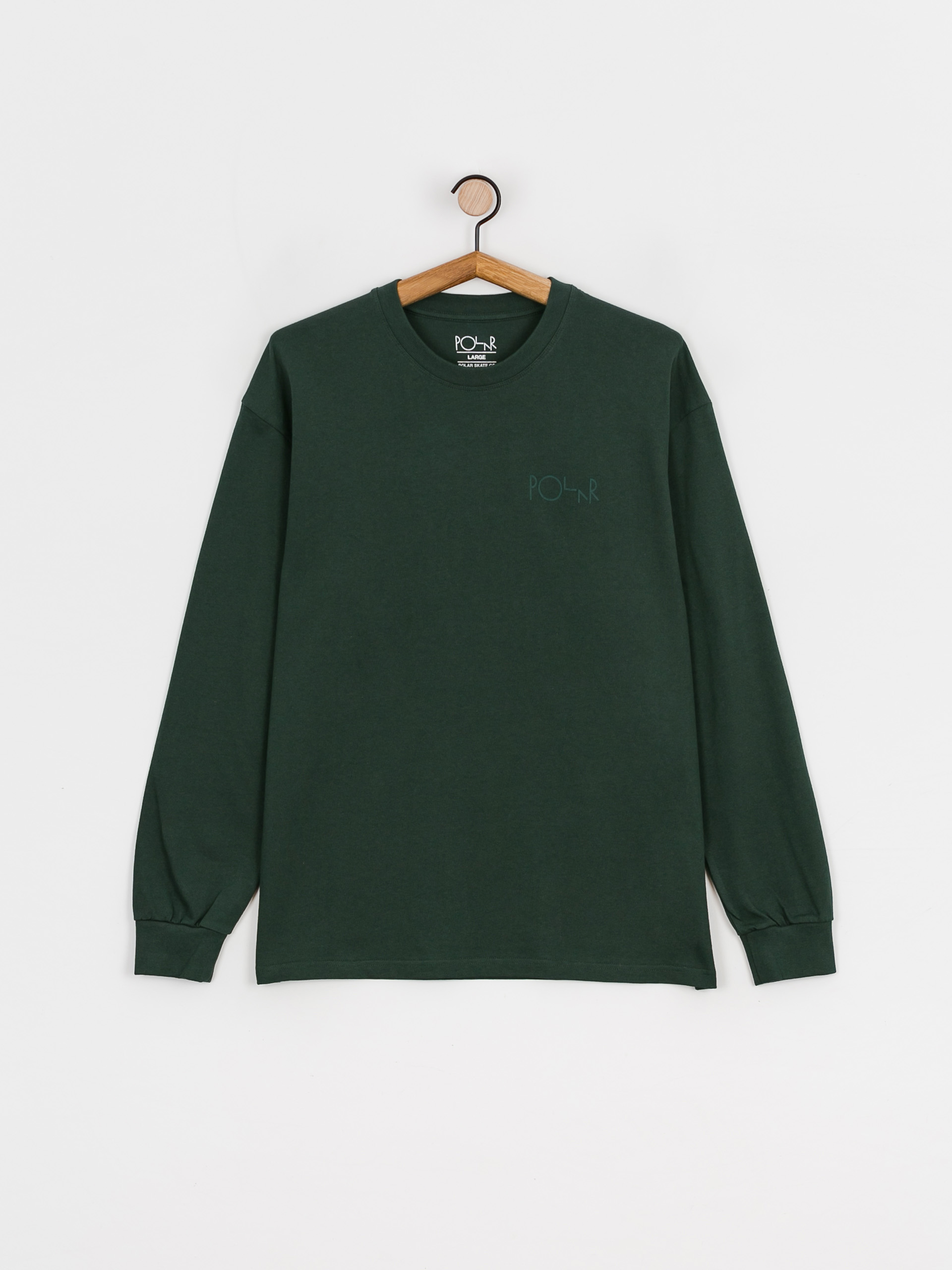 Longsleeve Polar Skate Stroke Logo (dark green)