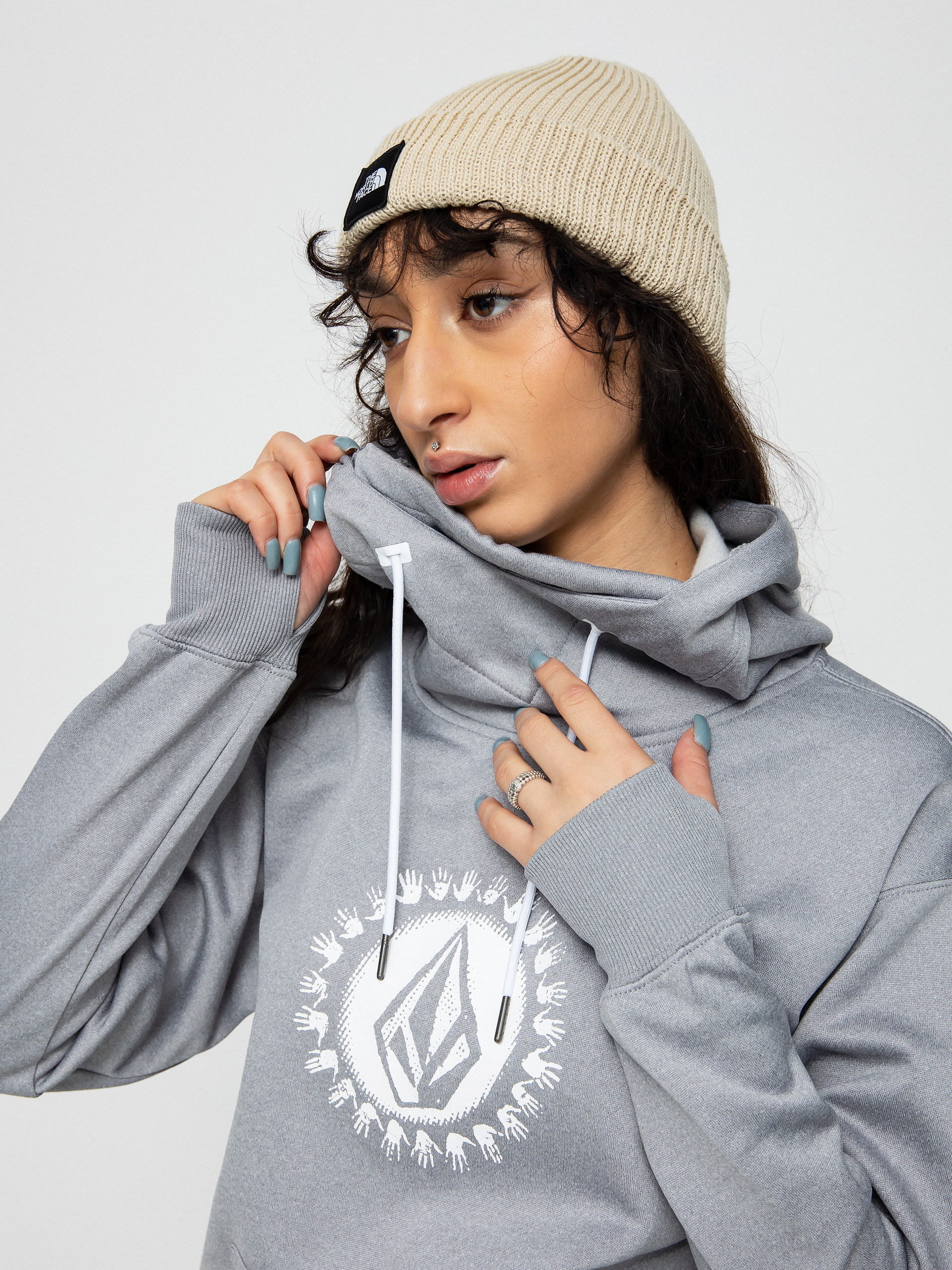 Damska Bluza aktywna Volcom Spring Shred HD (heather grey)