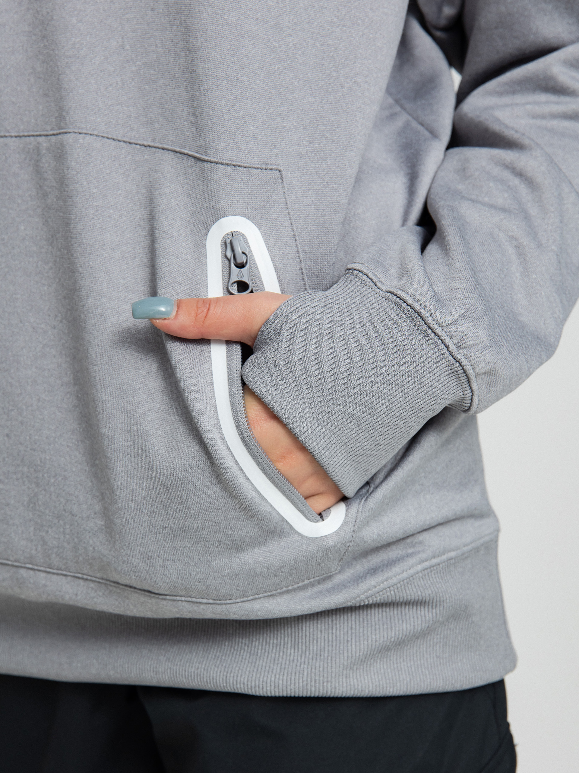 Damska Bluza aktywna Volcom Spring Shred HD (heather grey)