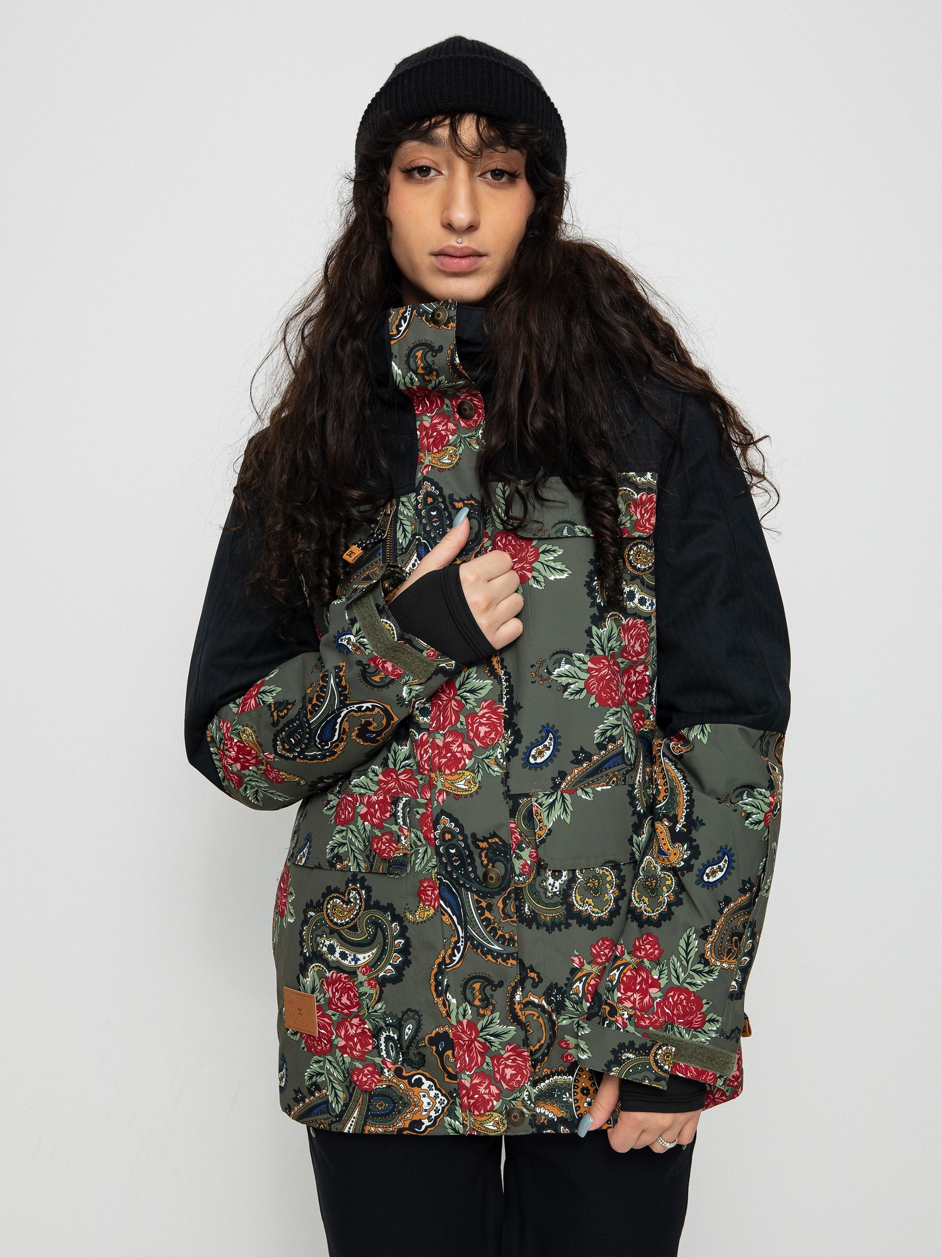 Damska Kurtka snowboardowa DC Liberate (paisley ivy green)