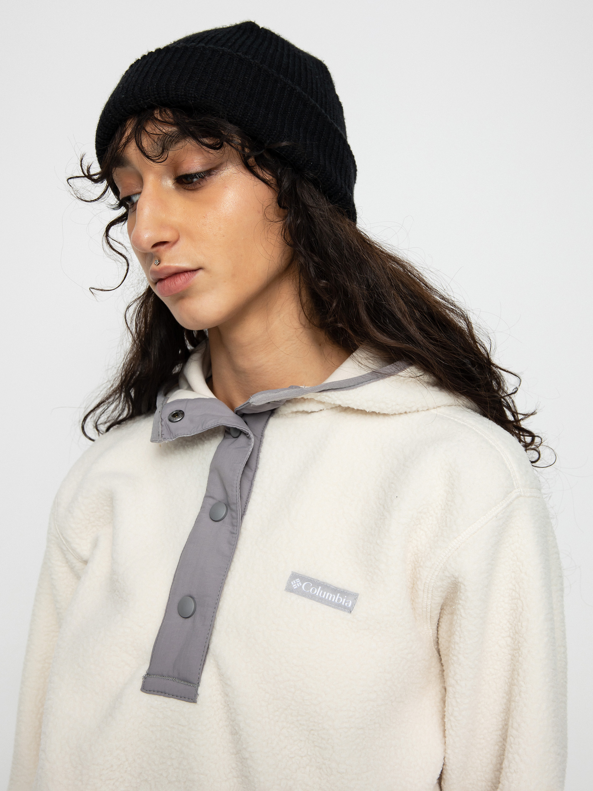 Damski Polar Columbia Echo Hills Sherpa HD (chalk light gr)