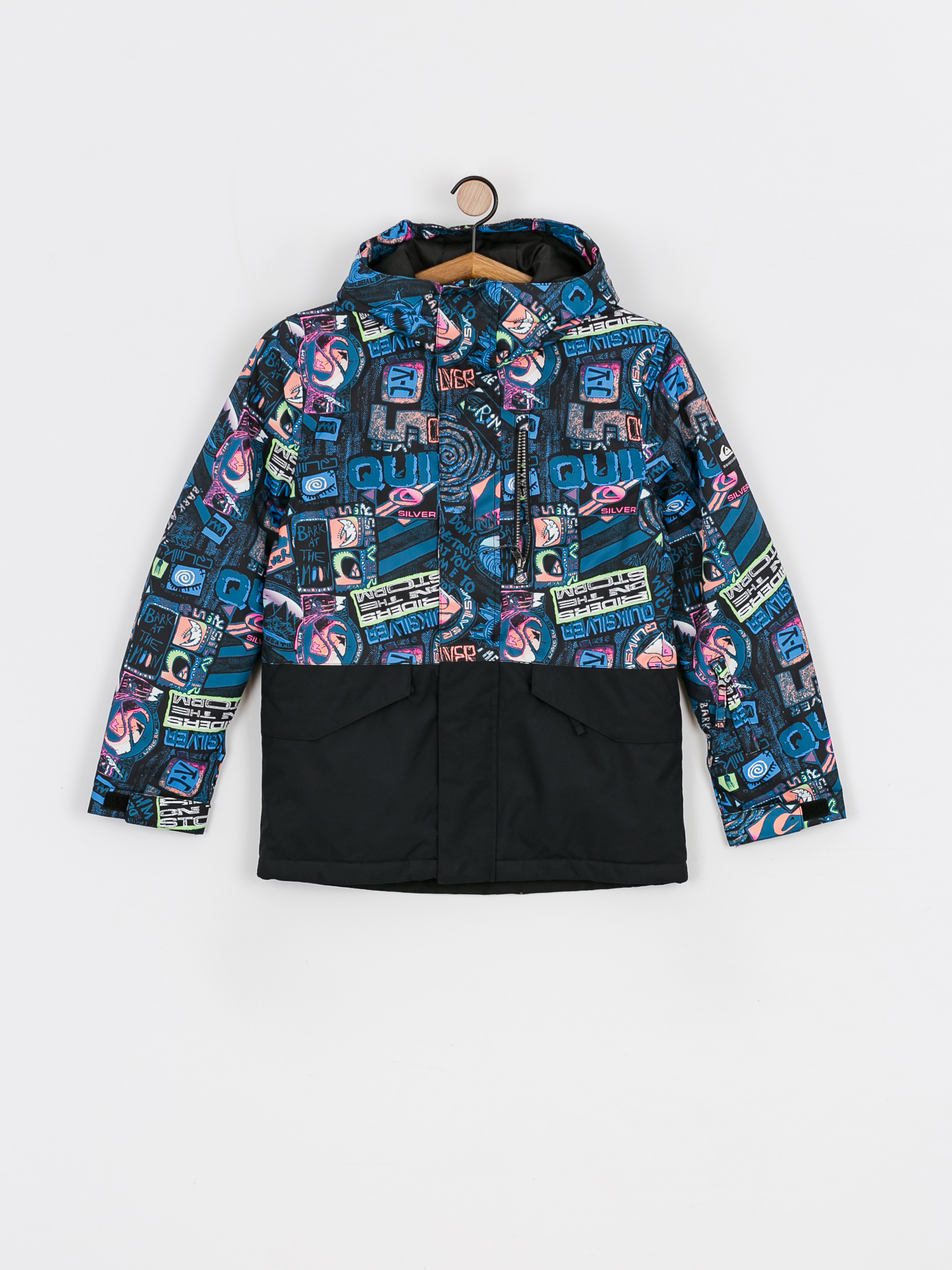 Kurtka Quiksilver Mission Block (black bark to the moon)