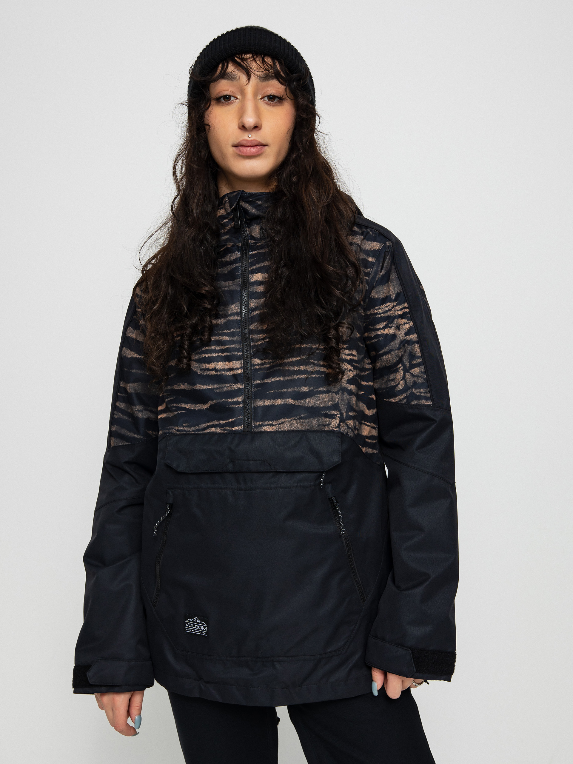 Damska Kurtka snowboardowa Volcom Mirror Pullover (tiger print)