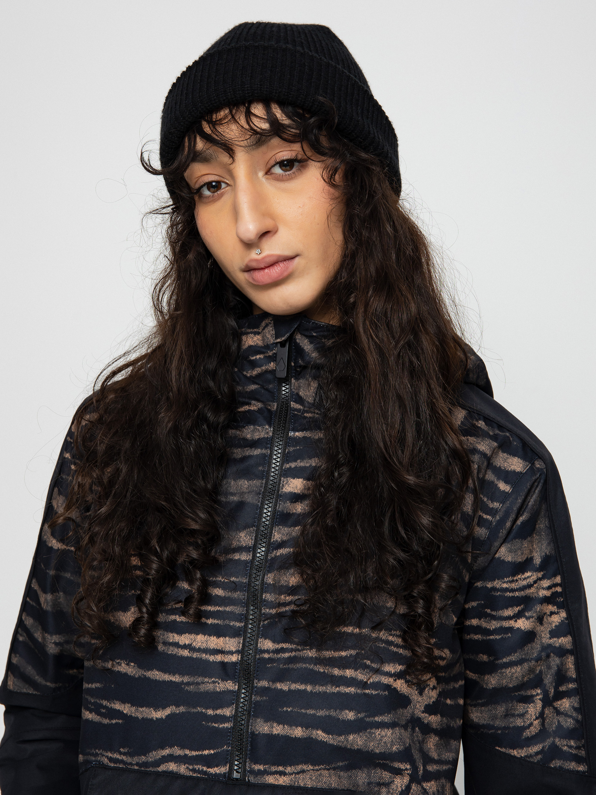 Damska Kurtka snowboardowa Volcom Mirror Pullover (tiger print)
