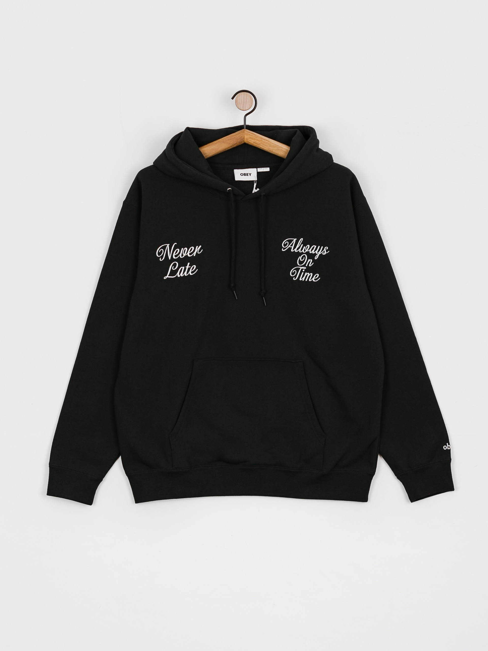 Bluza z kapturem OBEY Obey Late HD (black)