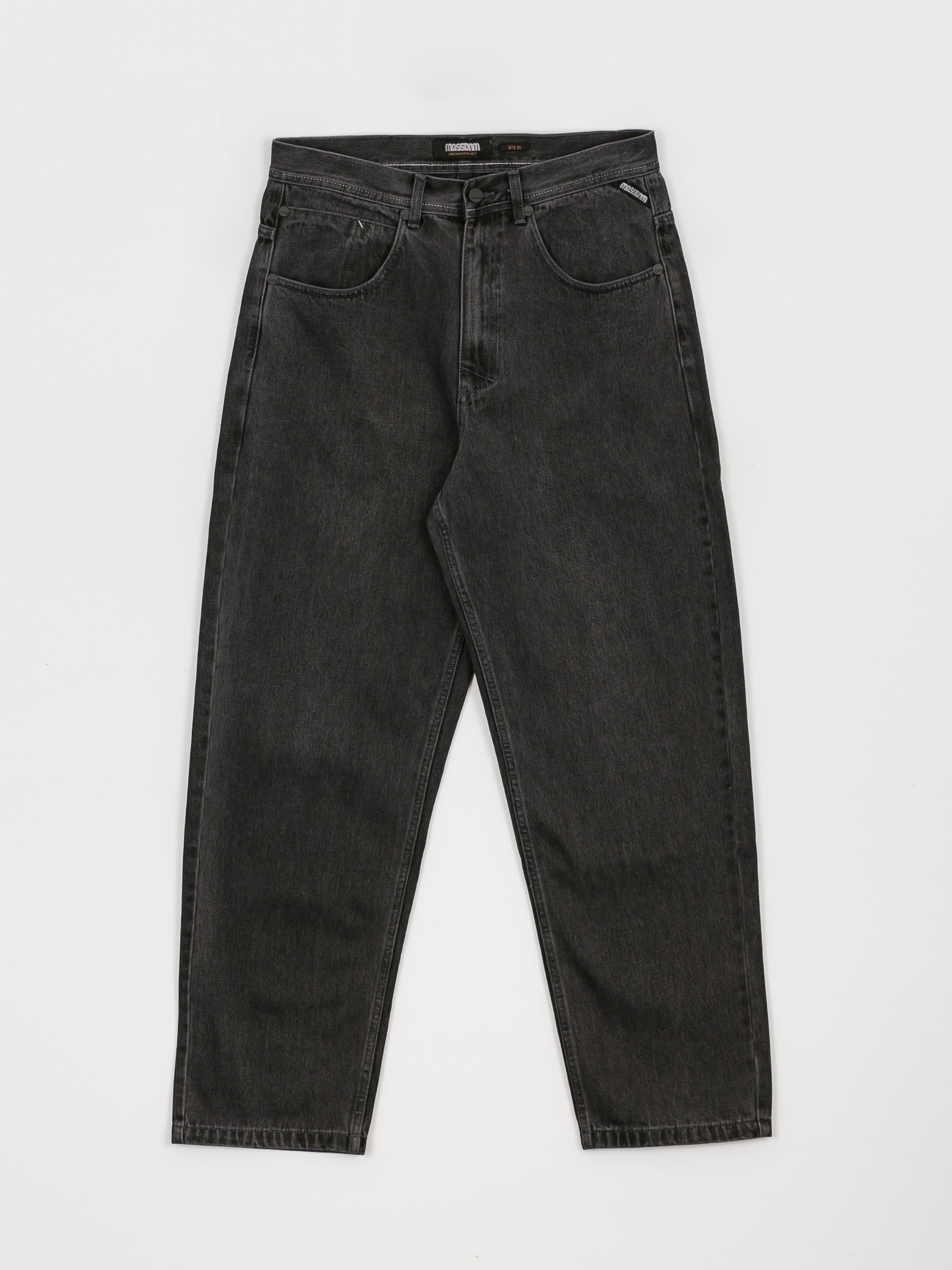 Spodnie MassDnm Craft Jeans Baggy Fit (black washed)