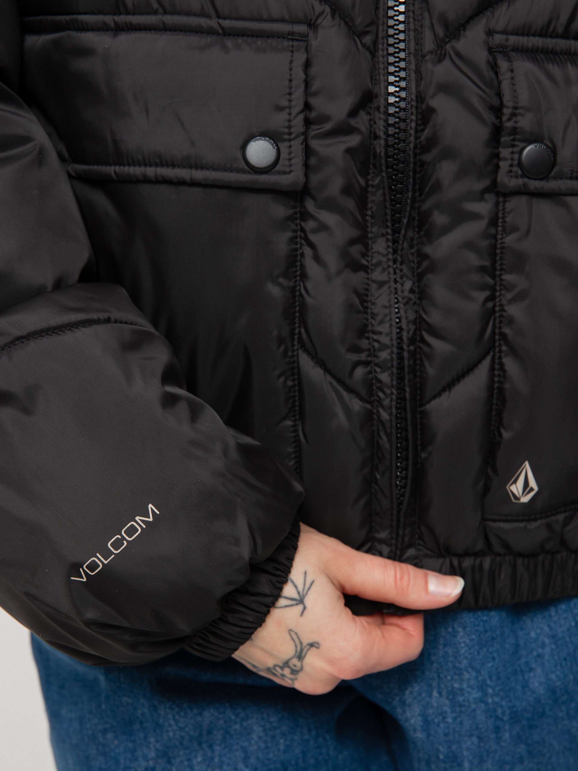 Kurtka Volcom Down'N Puff Reversible Wmn (black)