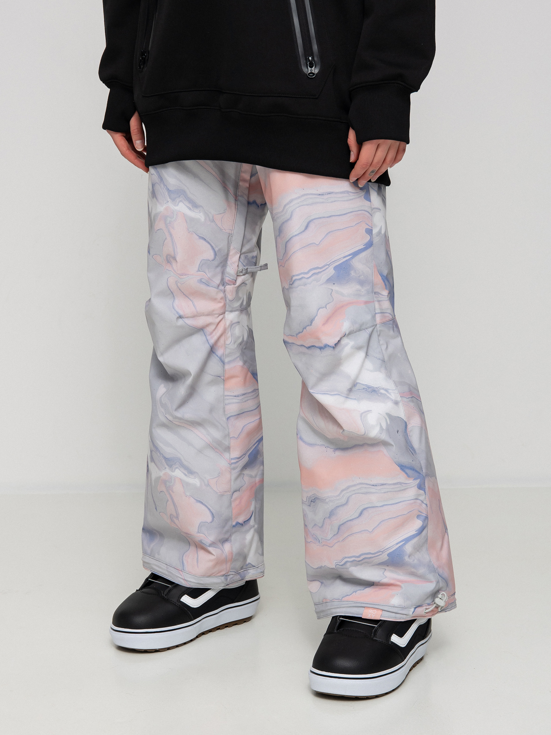 Damskie Spodnie snowboardowe Roxy Chloe Kim (gray violet marble)