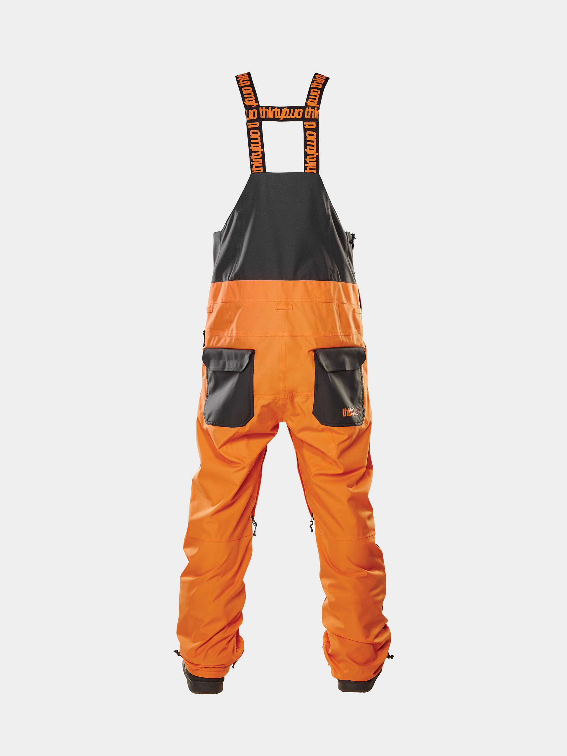 Męskie Spodnie snowboardowe ThirtyTwo Basement Bib (orange)