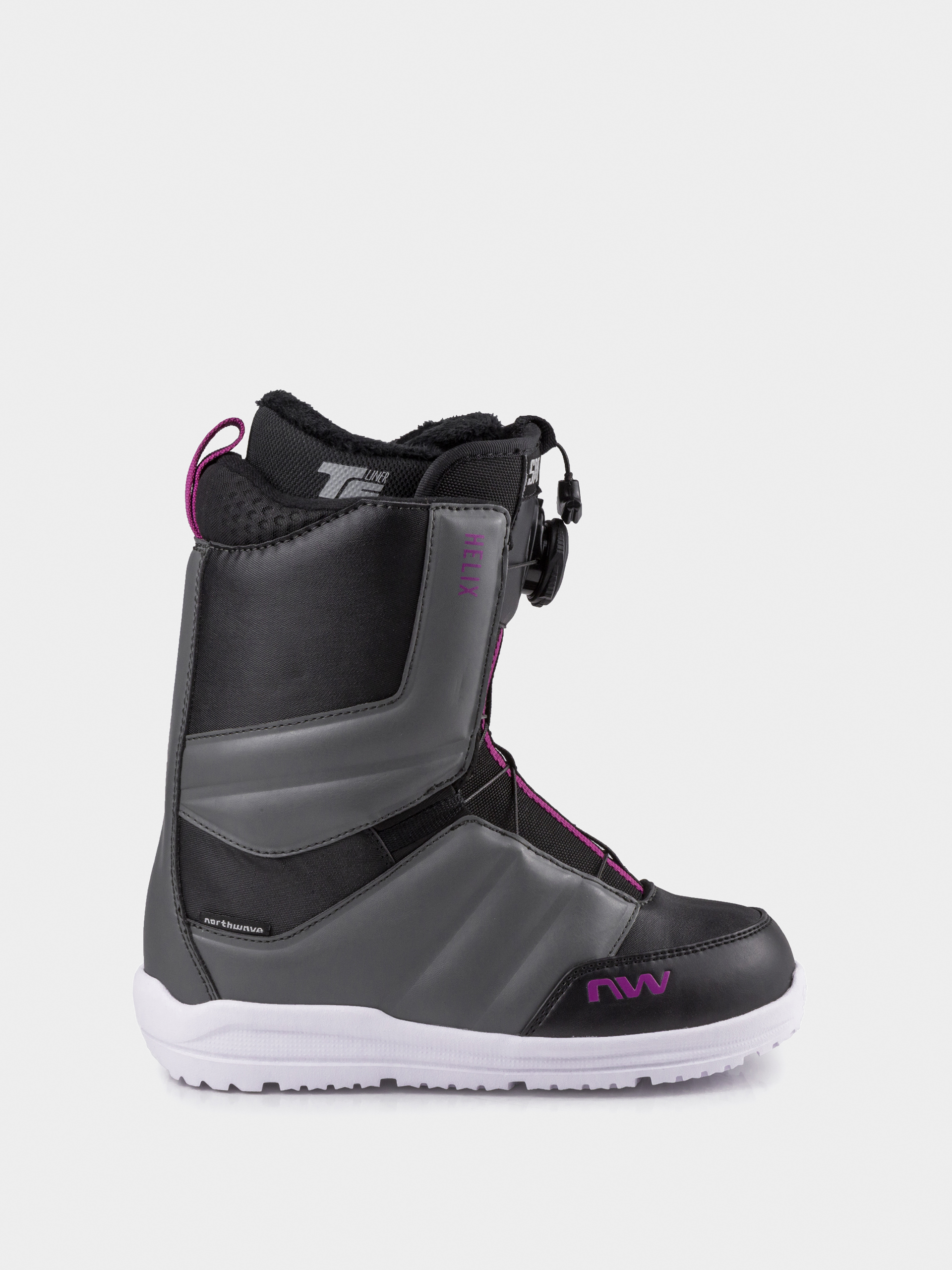 Damskie Buty snowboardowe Northwave Helix Spin (black/dark grey)