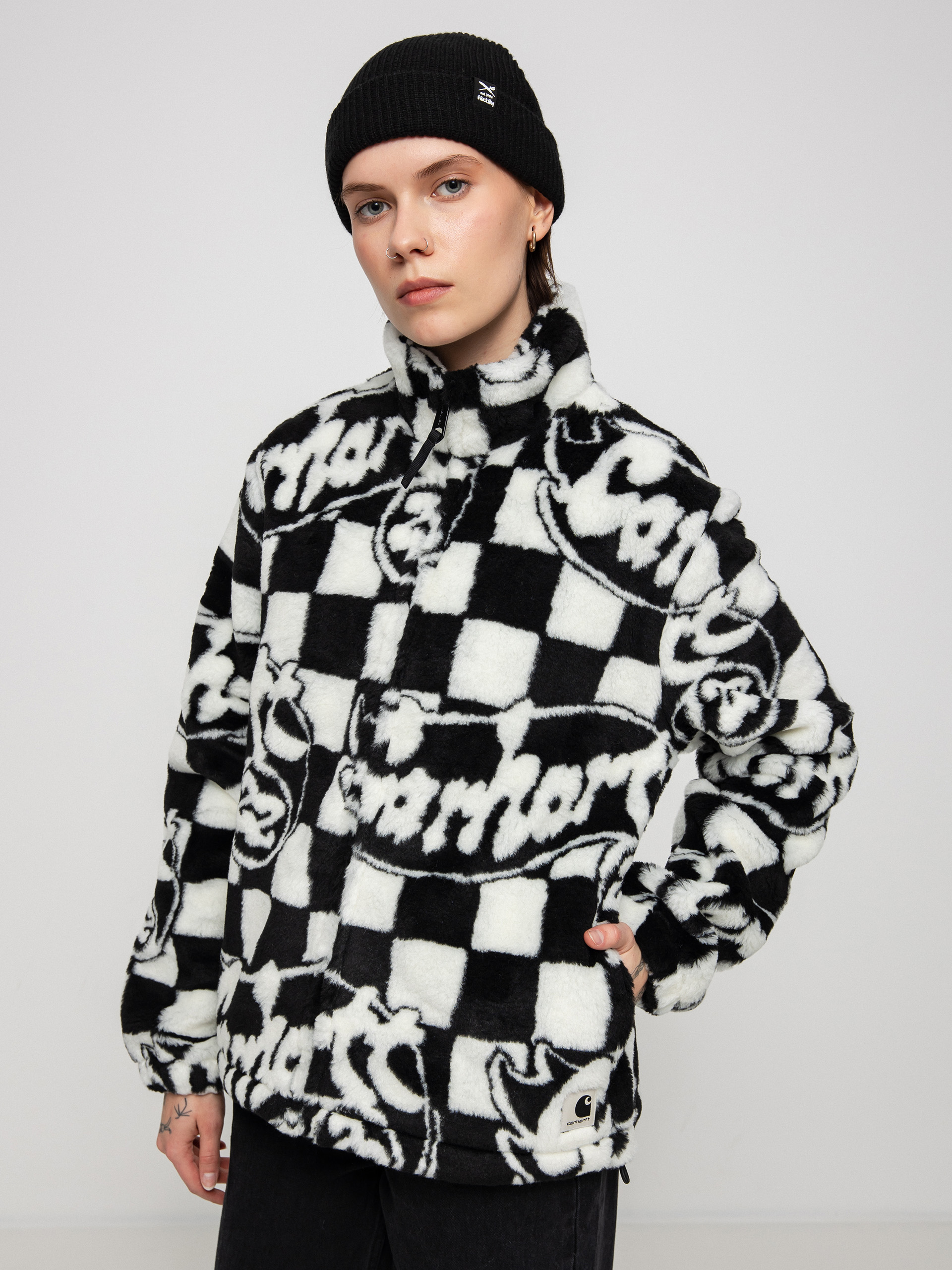 Kurtka Carhartt WIP Plains Liner Wmn (joyride jacquard/black/wax)