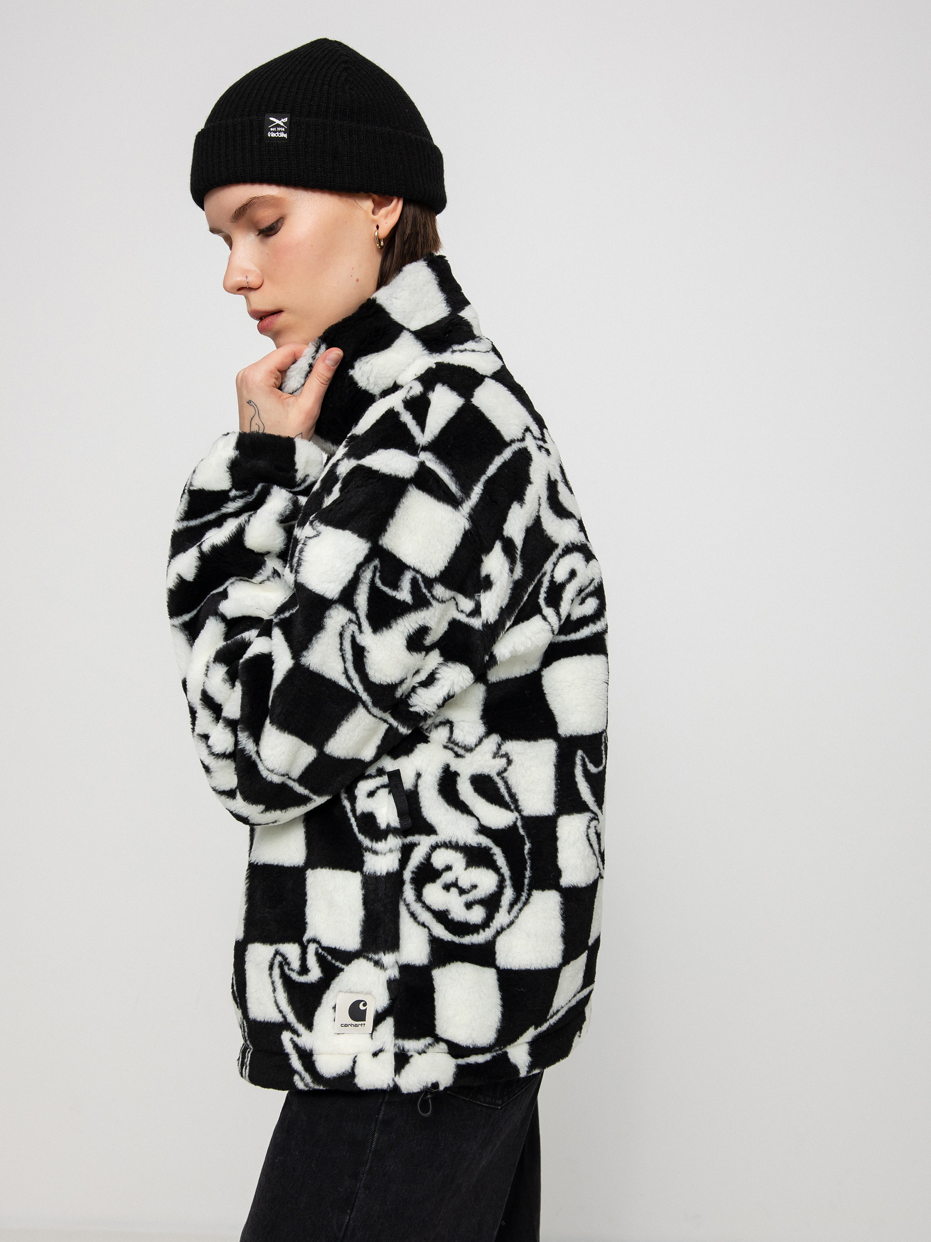 Kurtka Carhartt WIP Plains Liner Wmn (joyride jacquard/black/wax)