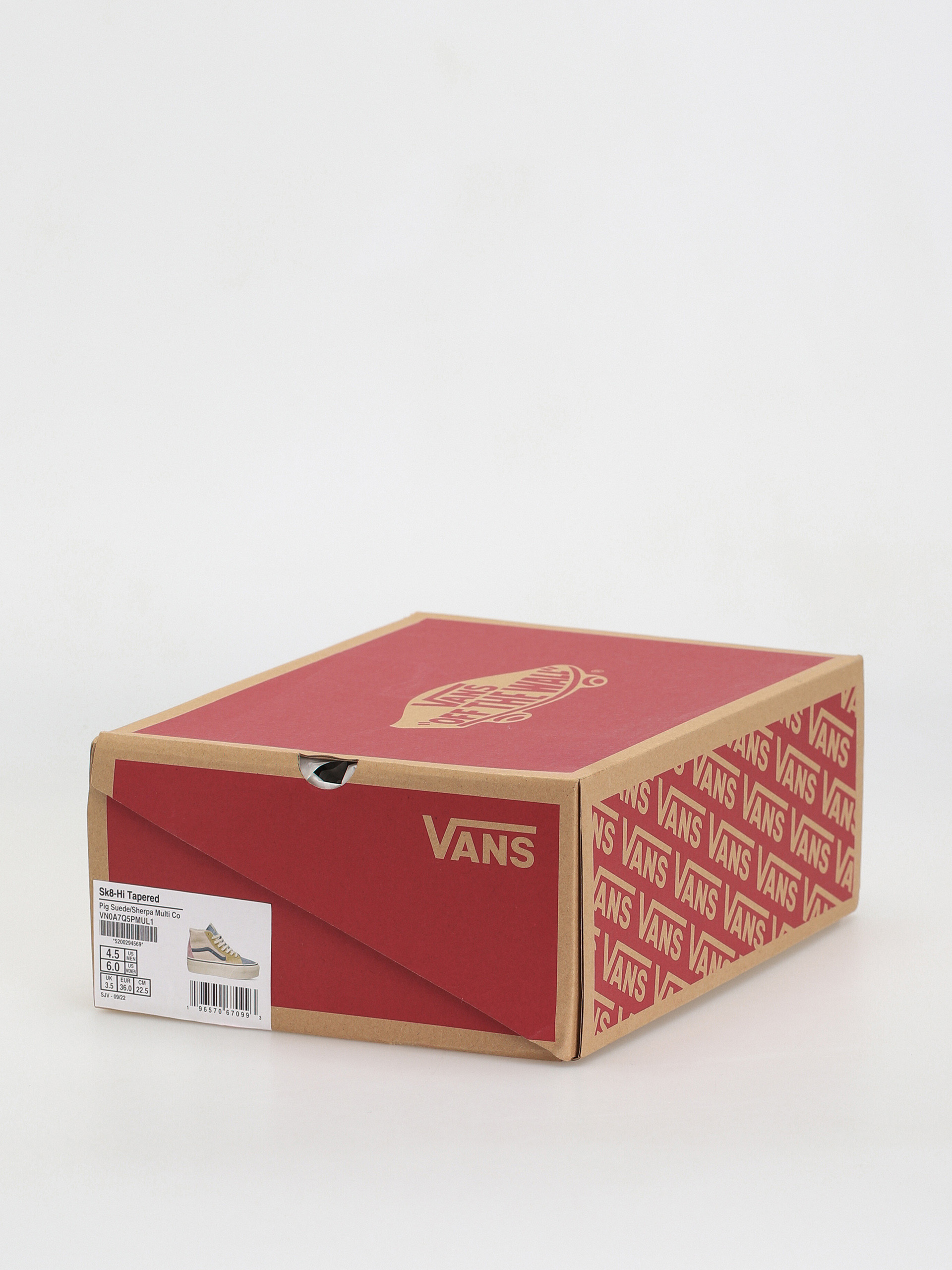 Buty Vans Sk8 Hi Tapered Stackform (pig suede/sherpa multi color)