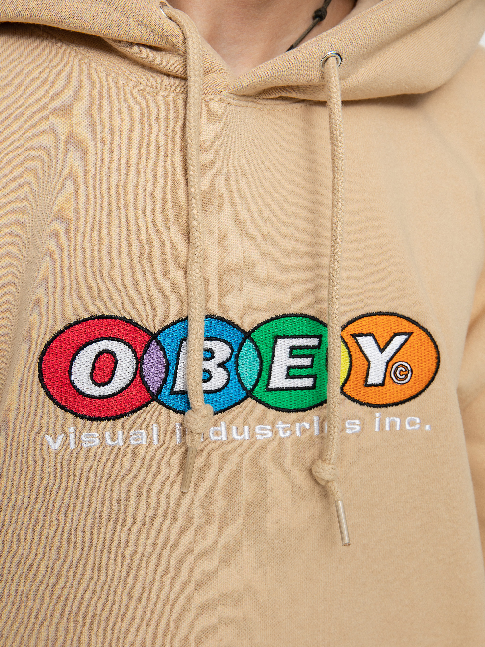 Bluza z kapturem OBEY Obey Industries HD (oat milk)