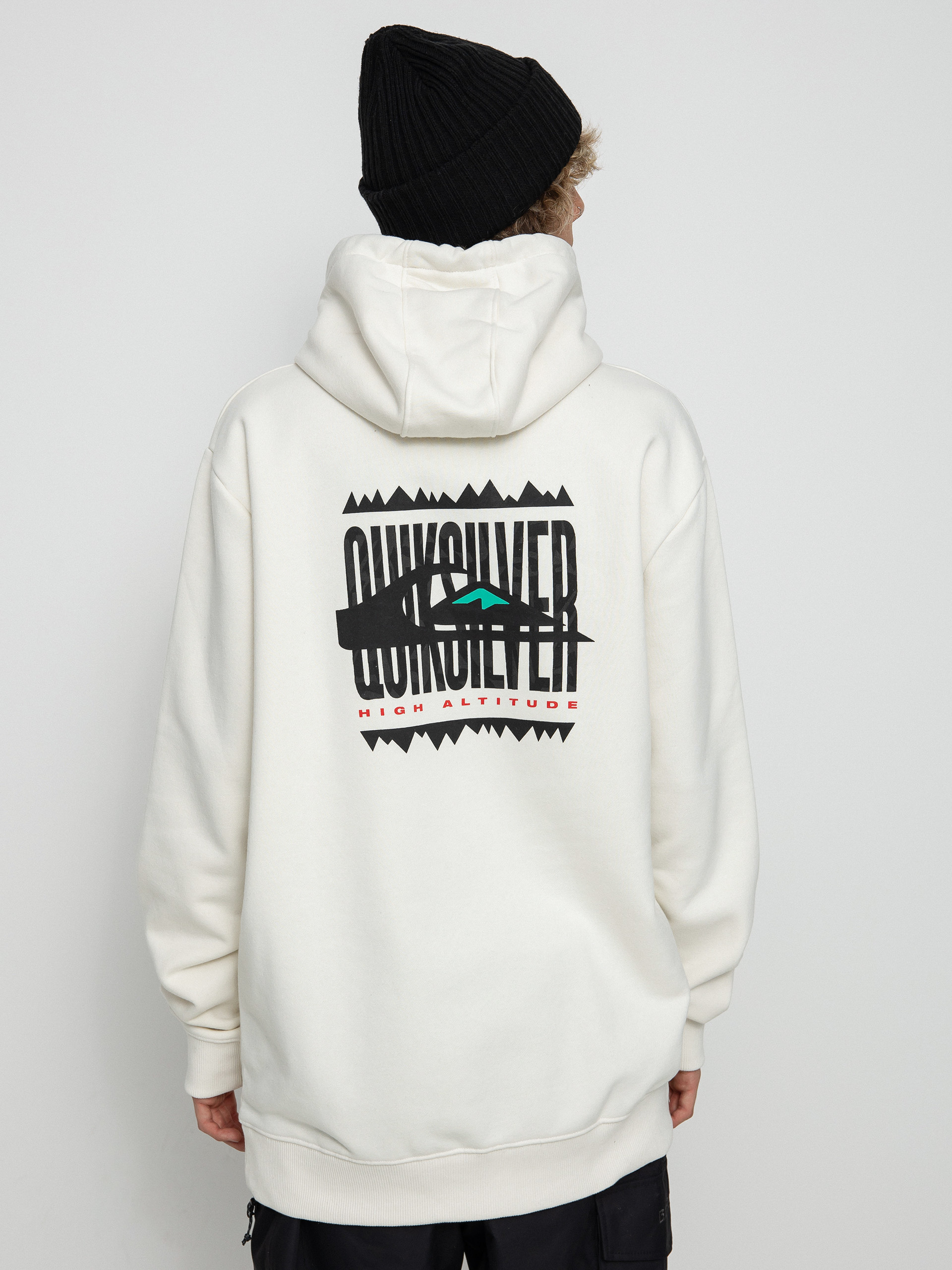Męska Bluza aktywna Quiksilver Big Logo Tech HD (snow white)