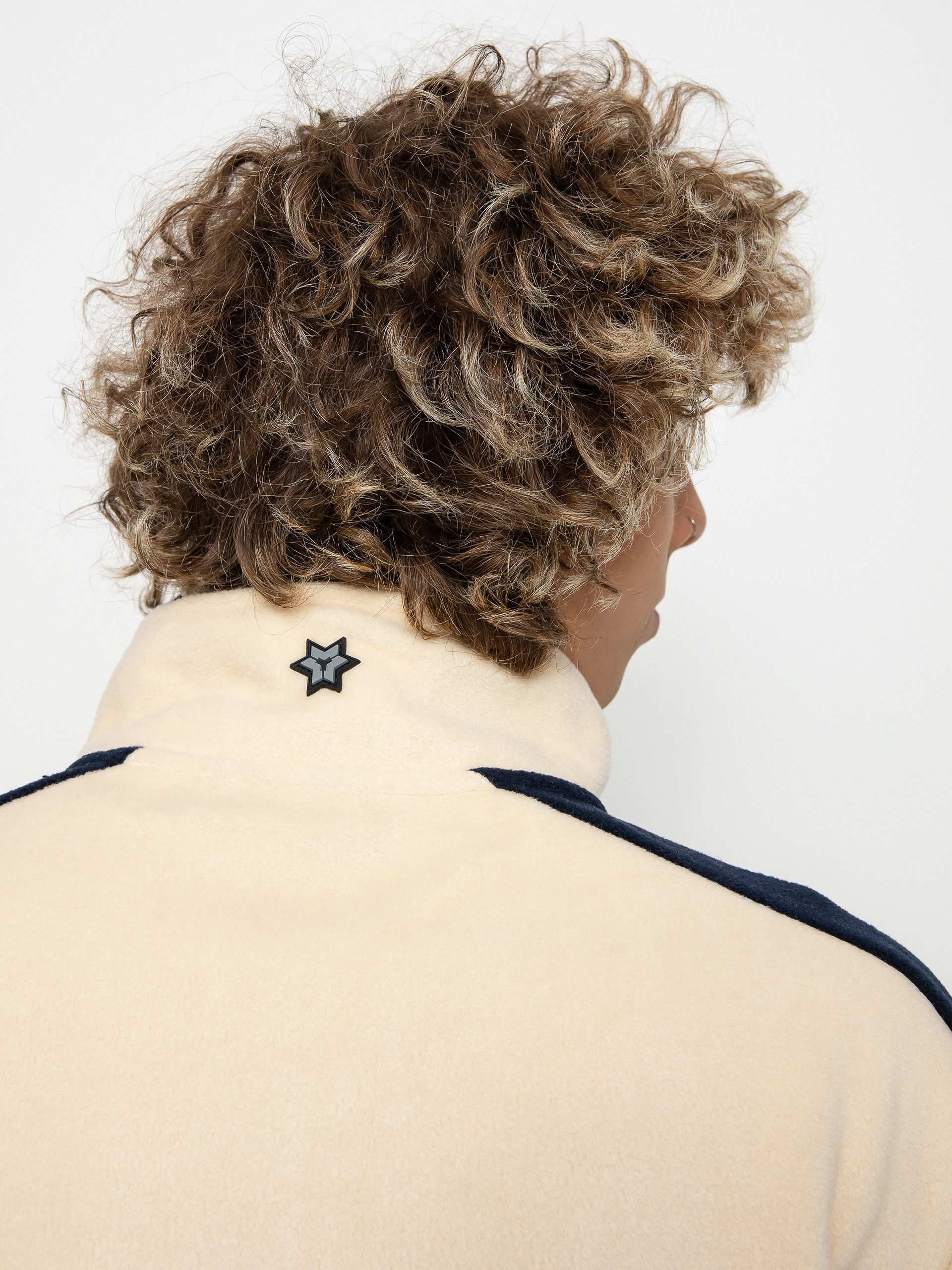 Męski Polar Method Fast Times 1/4 Zip (oat/navy)