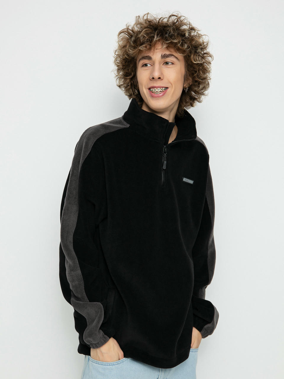 Polar Method Fast Times 1/4 Zip (black/dark grey)