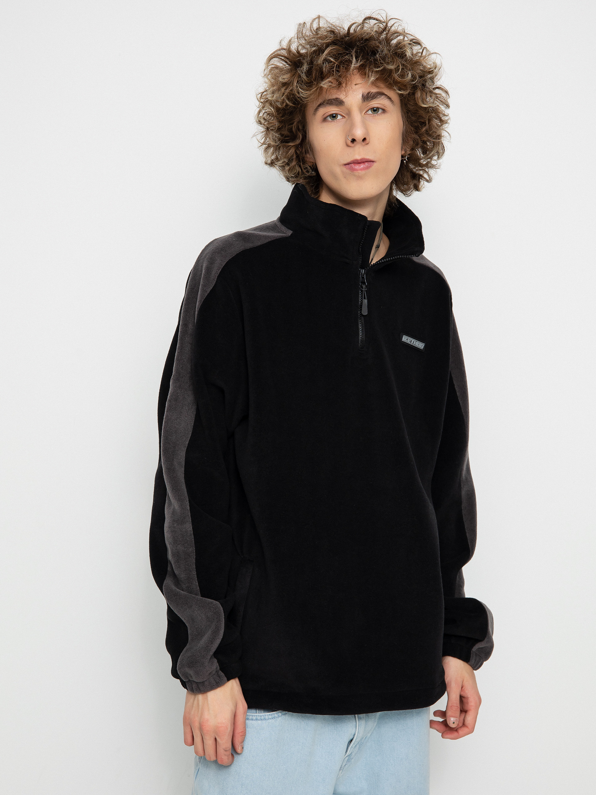 Męski Polar Method Fast Times 1/4 Zip (black/dark grey)