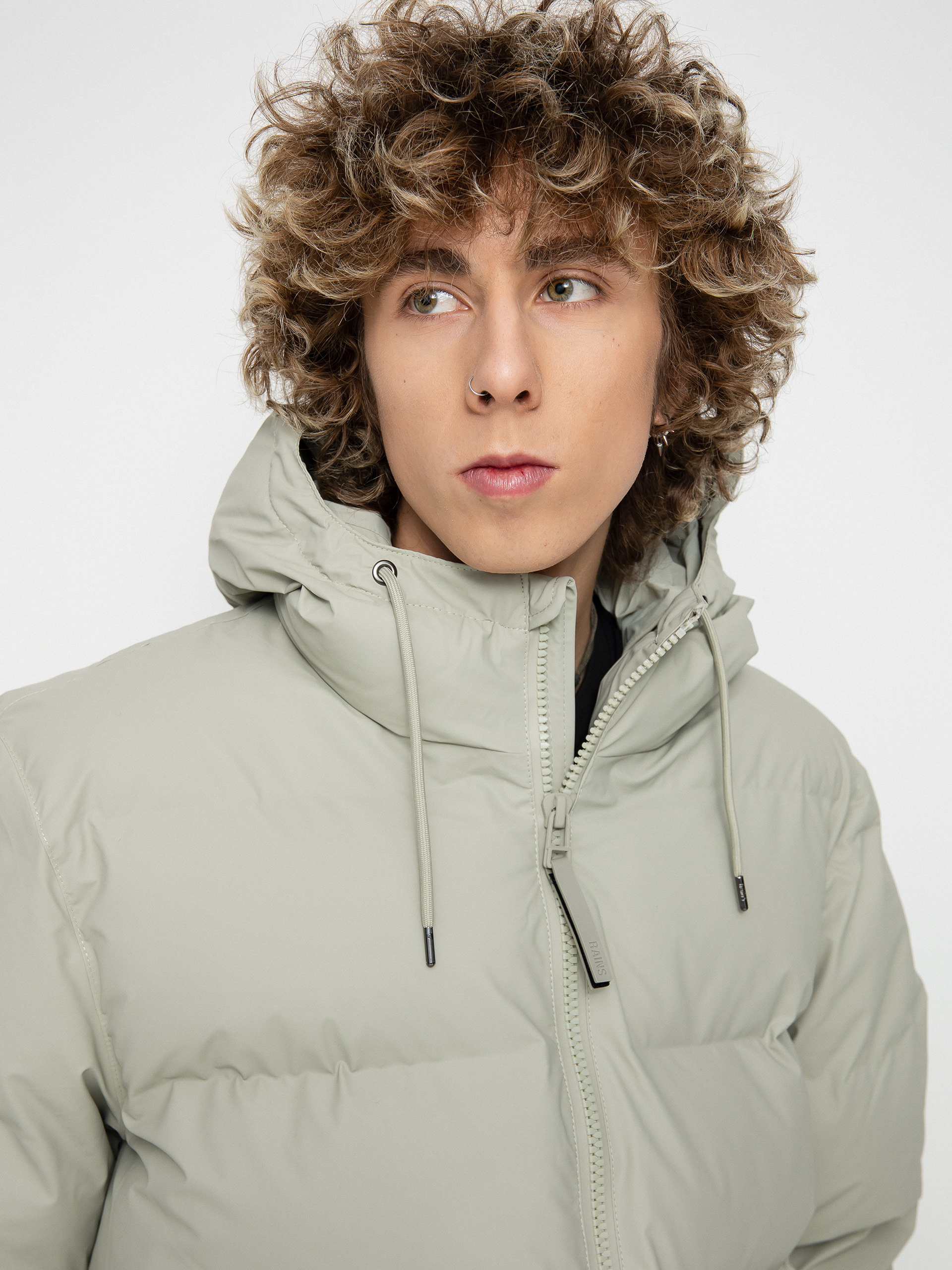 Kurtka Rains Puffer Jacket (cement)
