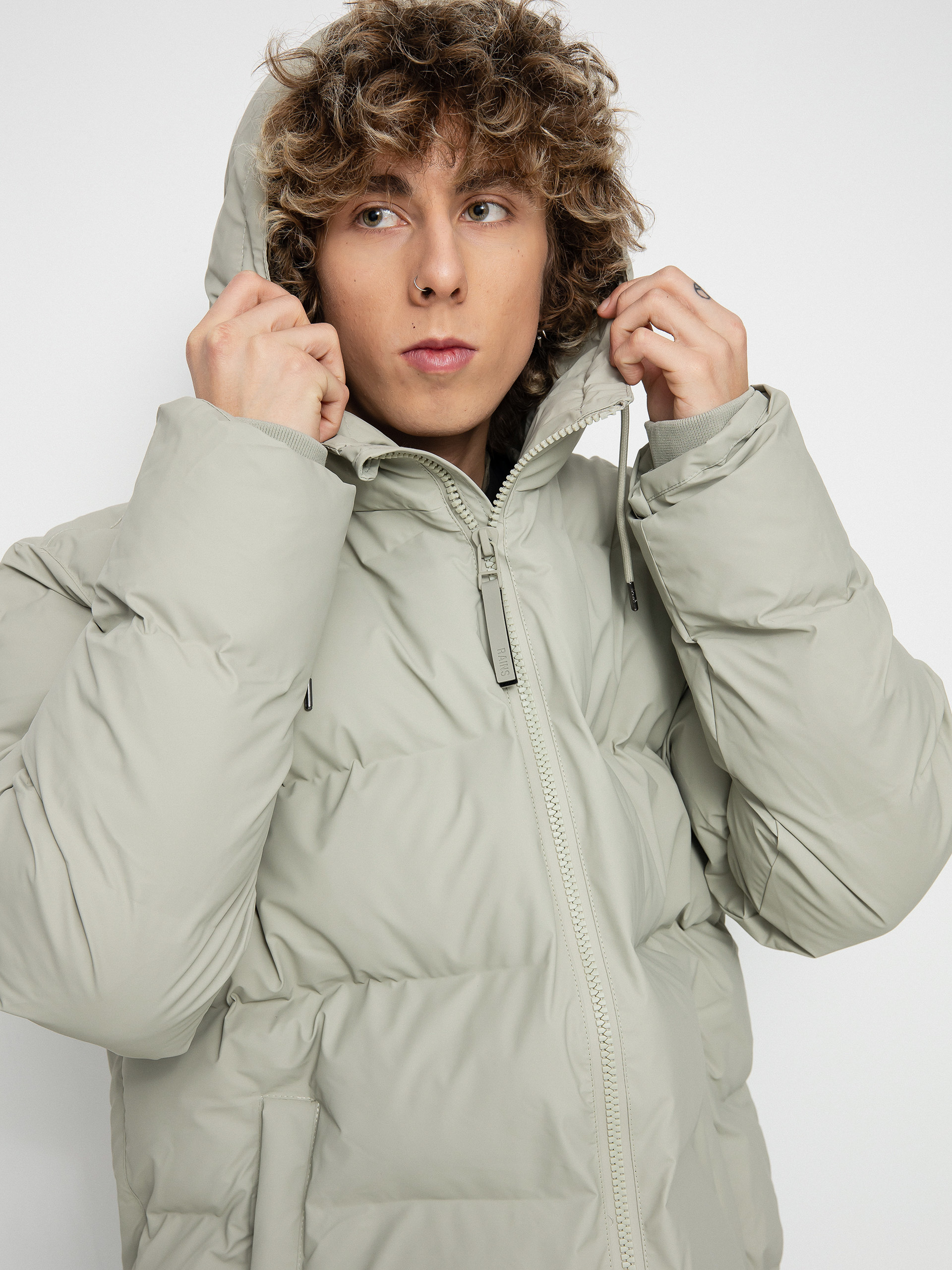 Kurtka Rains Puffer Jacket (cement)