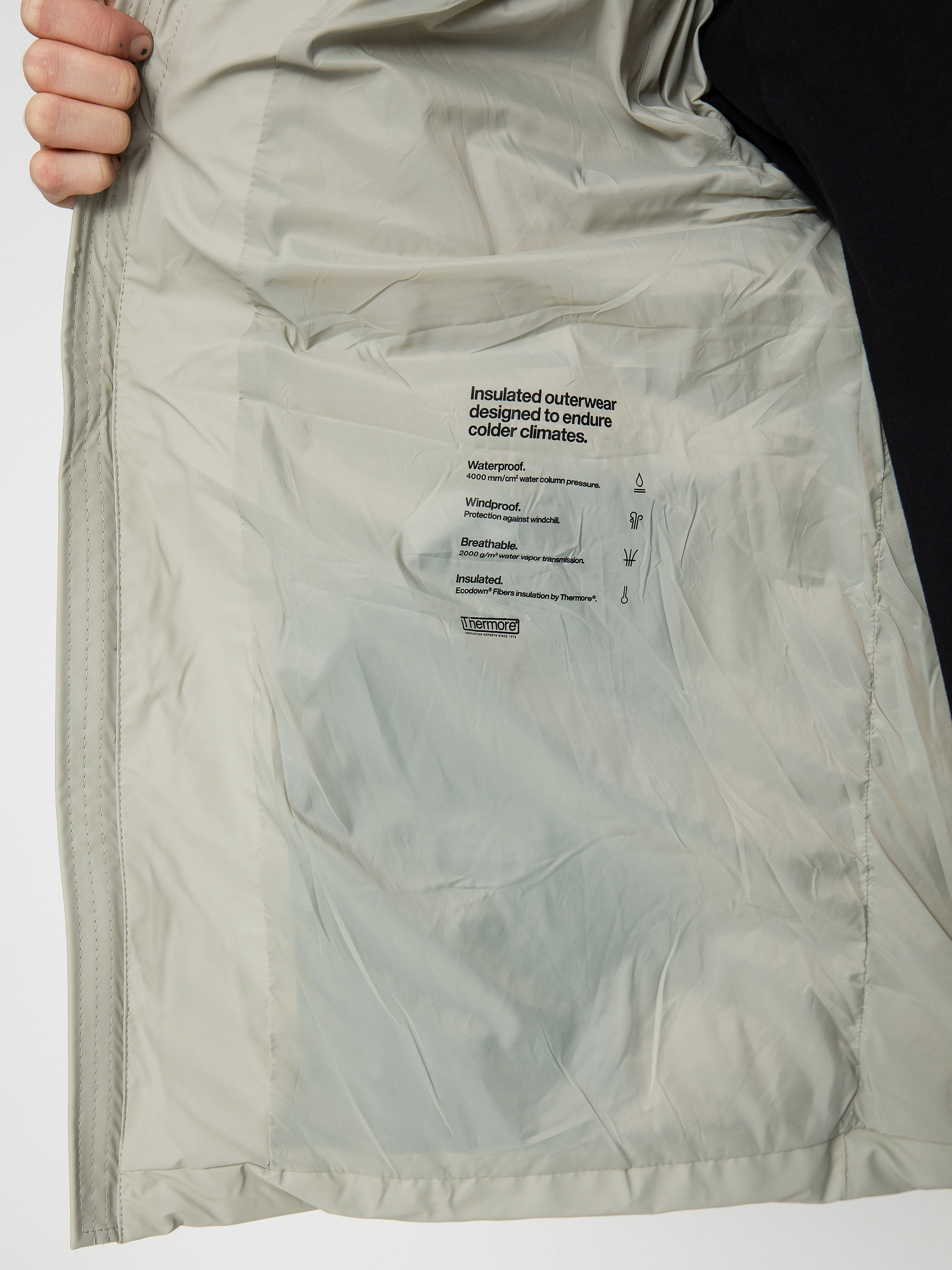 Kurtka Rains Puffer Jacket (cement)
