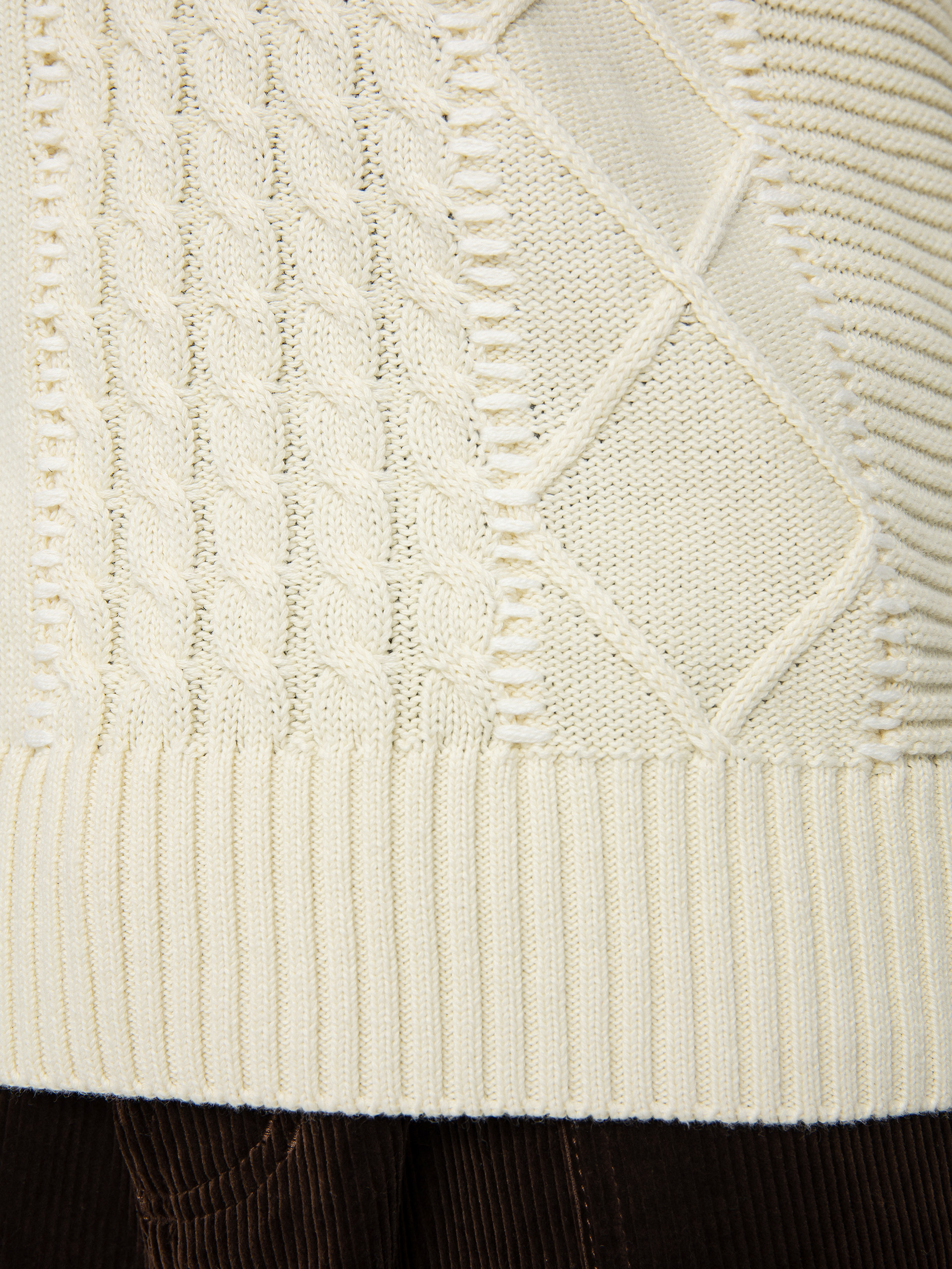 Sweter Stussy Patchwork (natural)