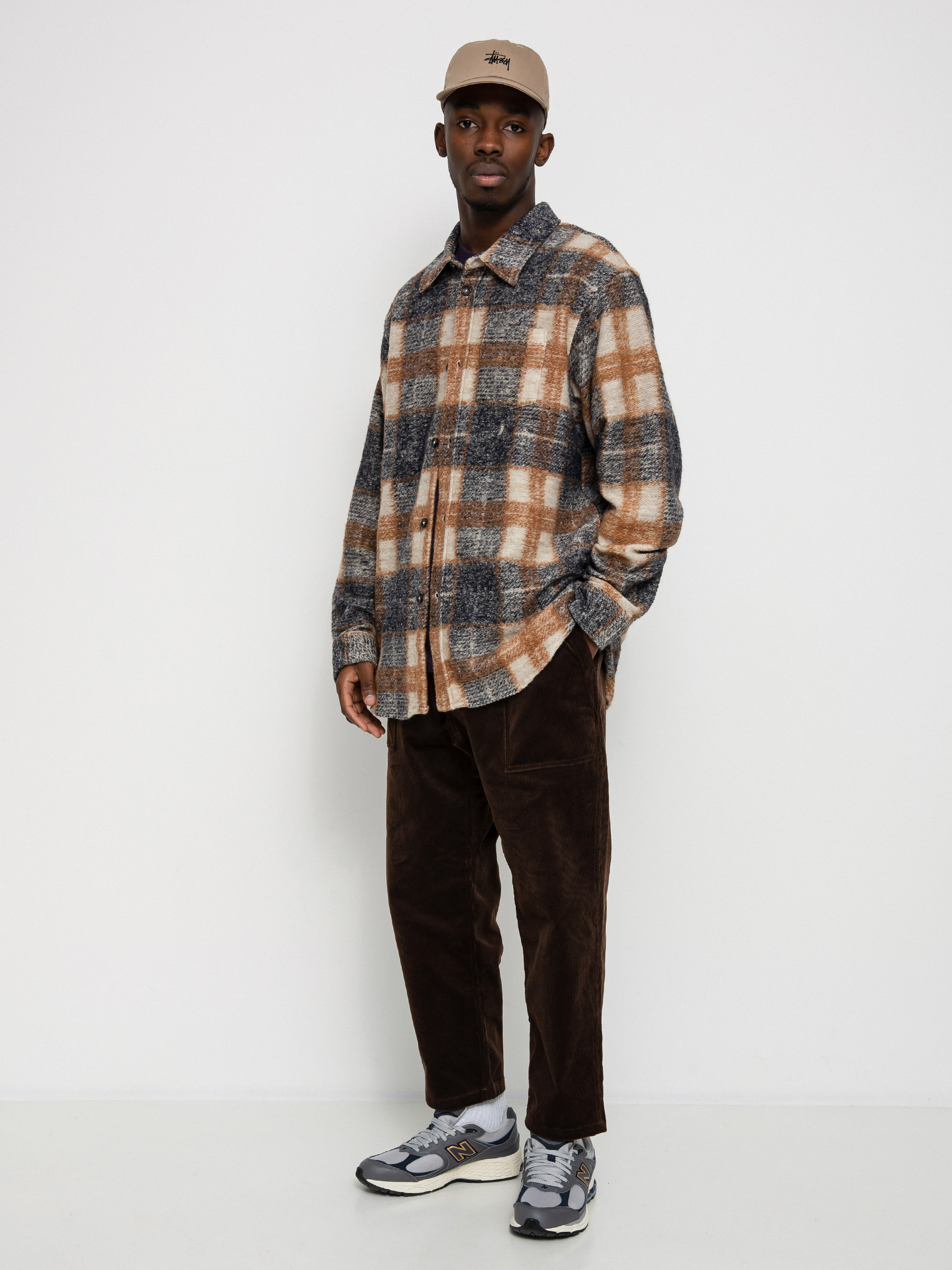Koszula Stussy Plaid Knit (navy)