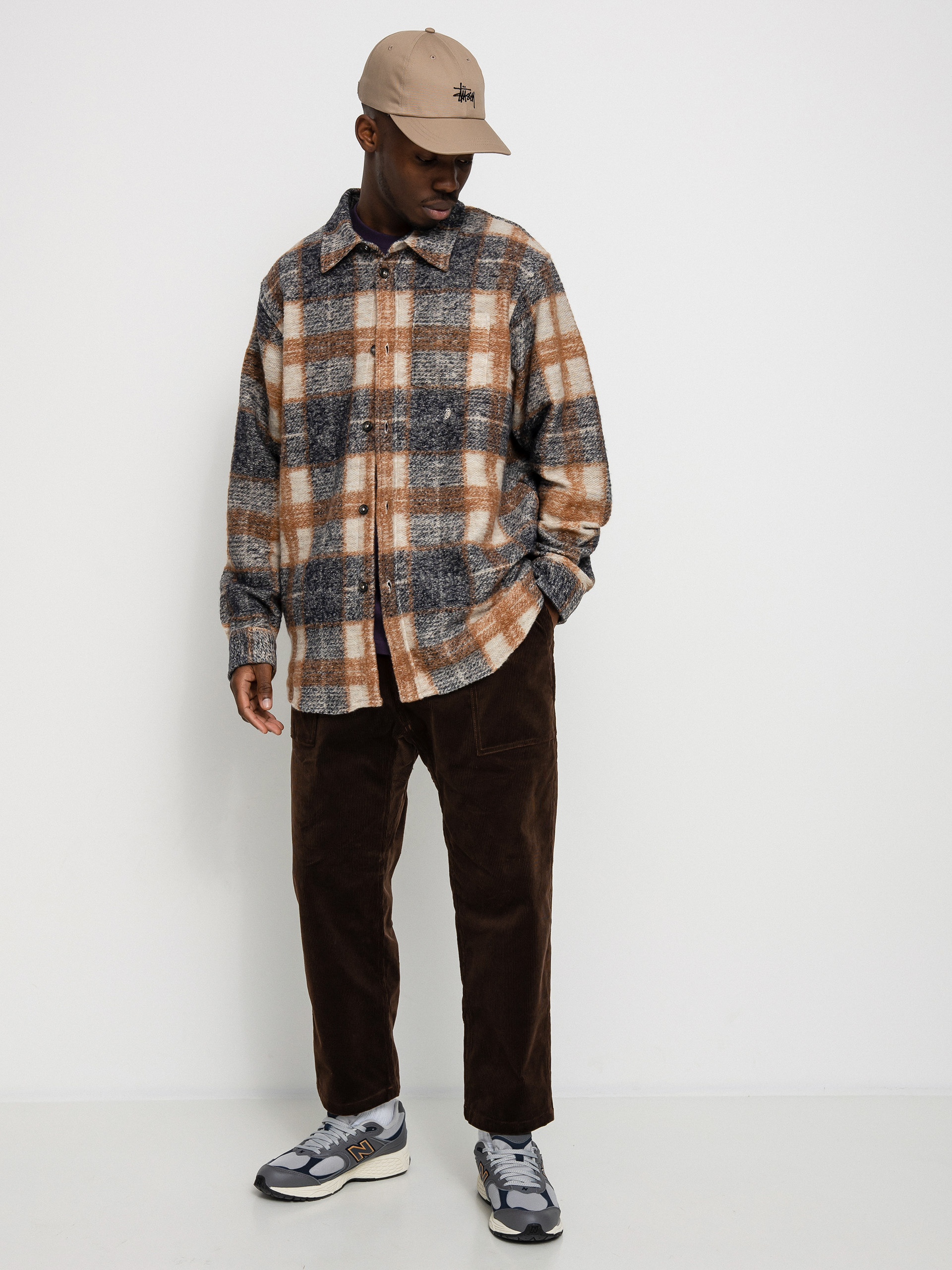 Koszula Stussy Plaid Knit (navy)