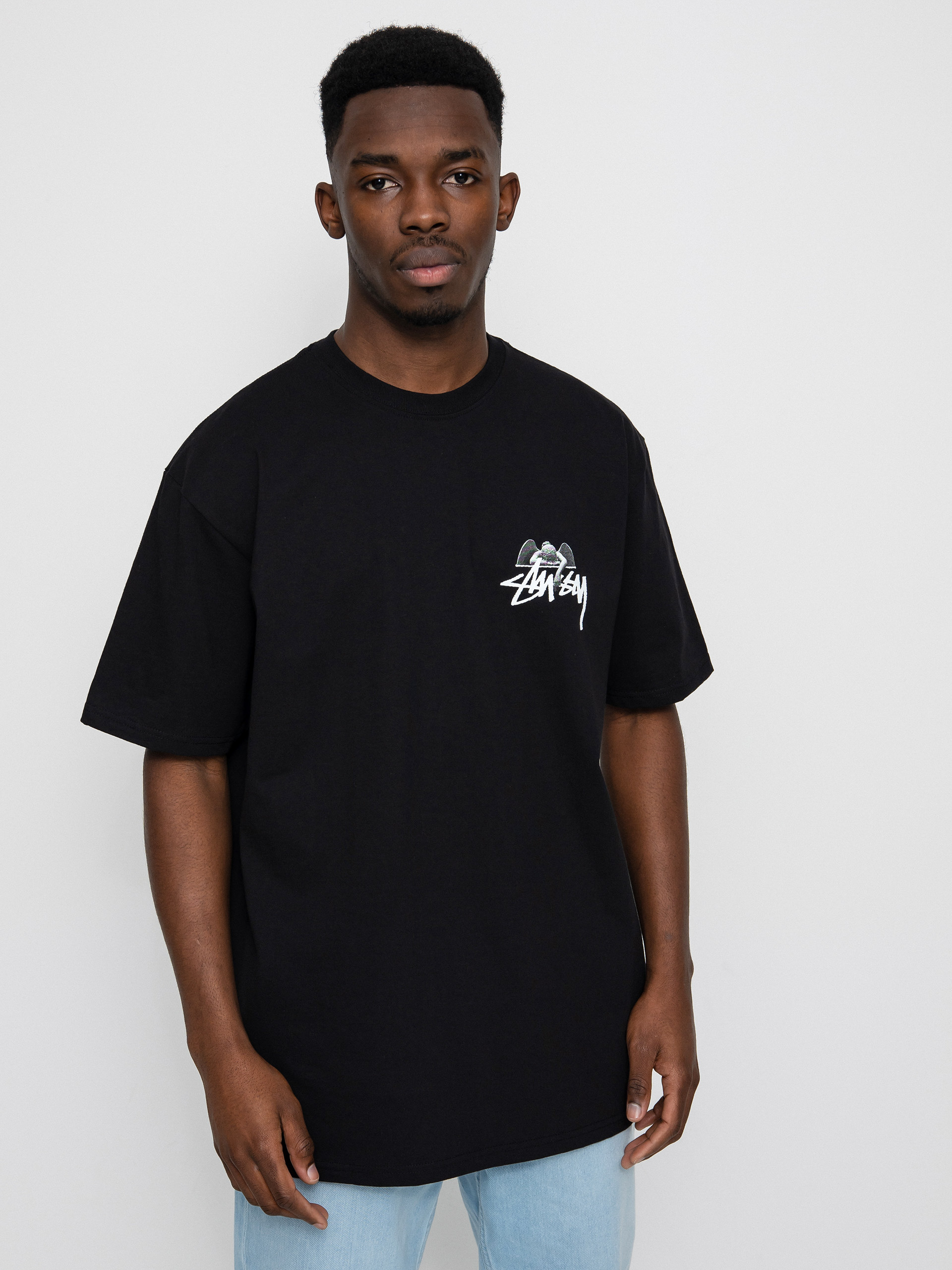 ★韓国の人気★【STUSSY】★Stussy Angel T-Shir.t Black★ ☆韓国の人気☆【STUSSY】☆Stussy Angel T-Shir.t White