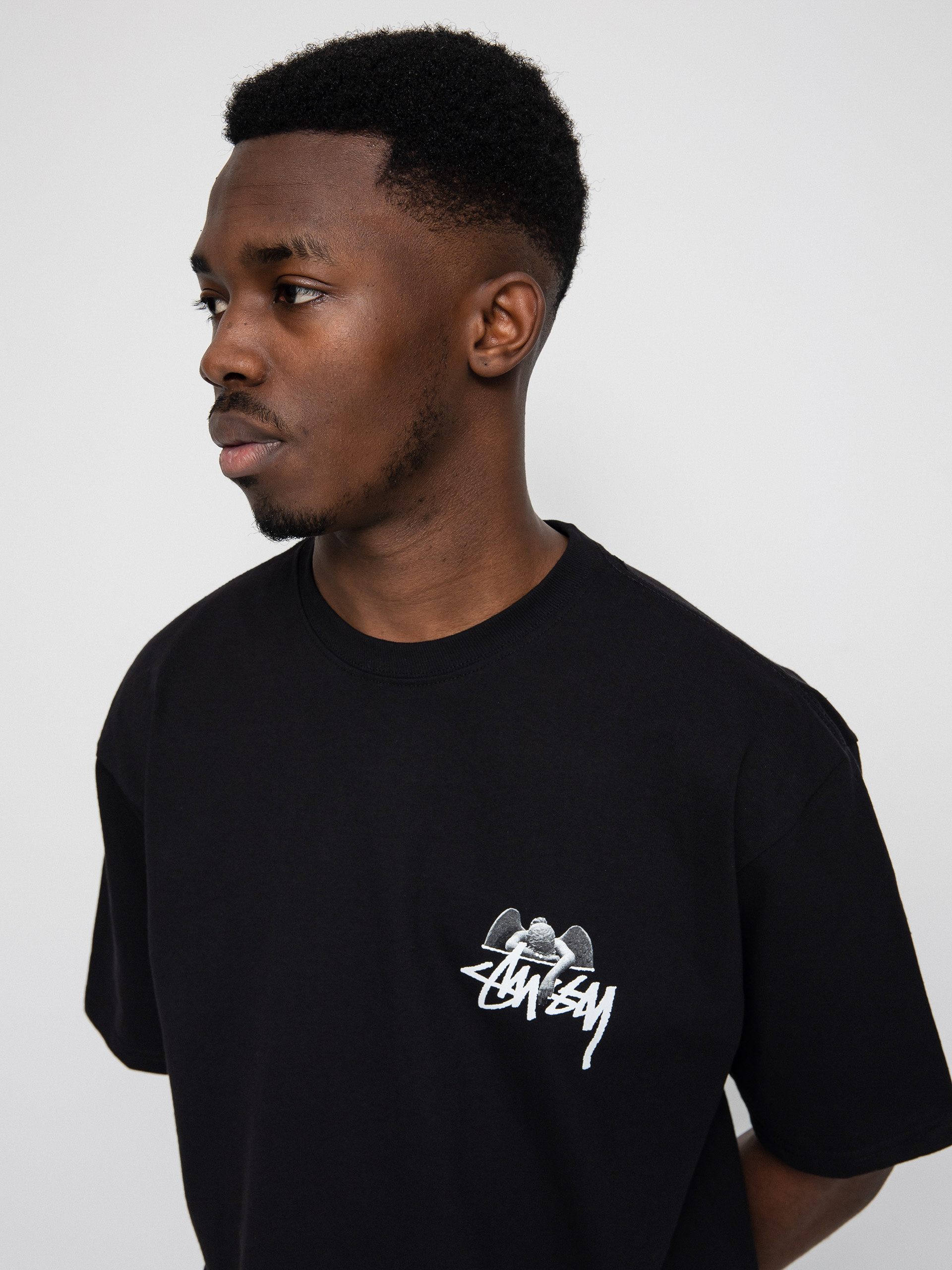T-shirt Stussy Angel - czarny (black)