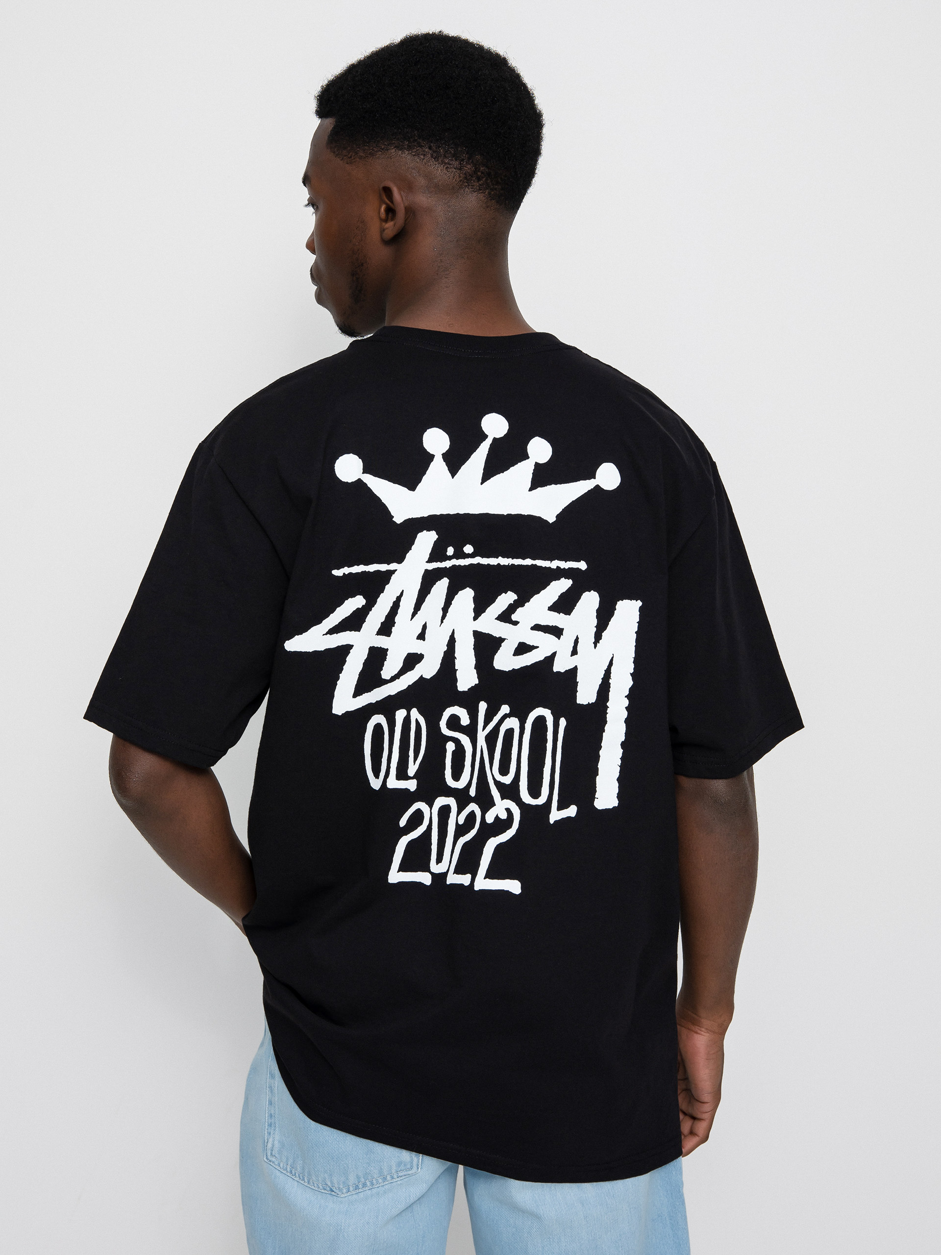 T-shirt Stussy Old Skool 22 (black)