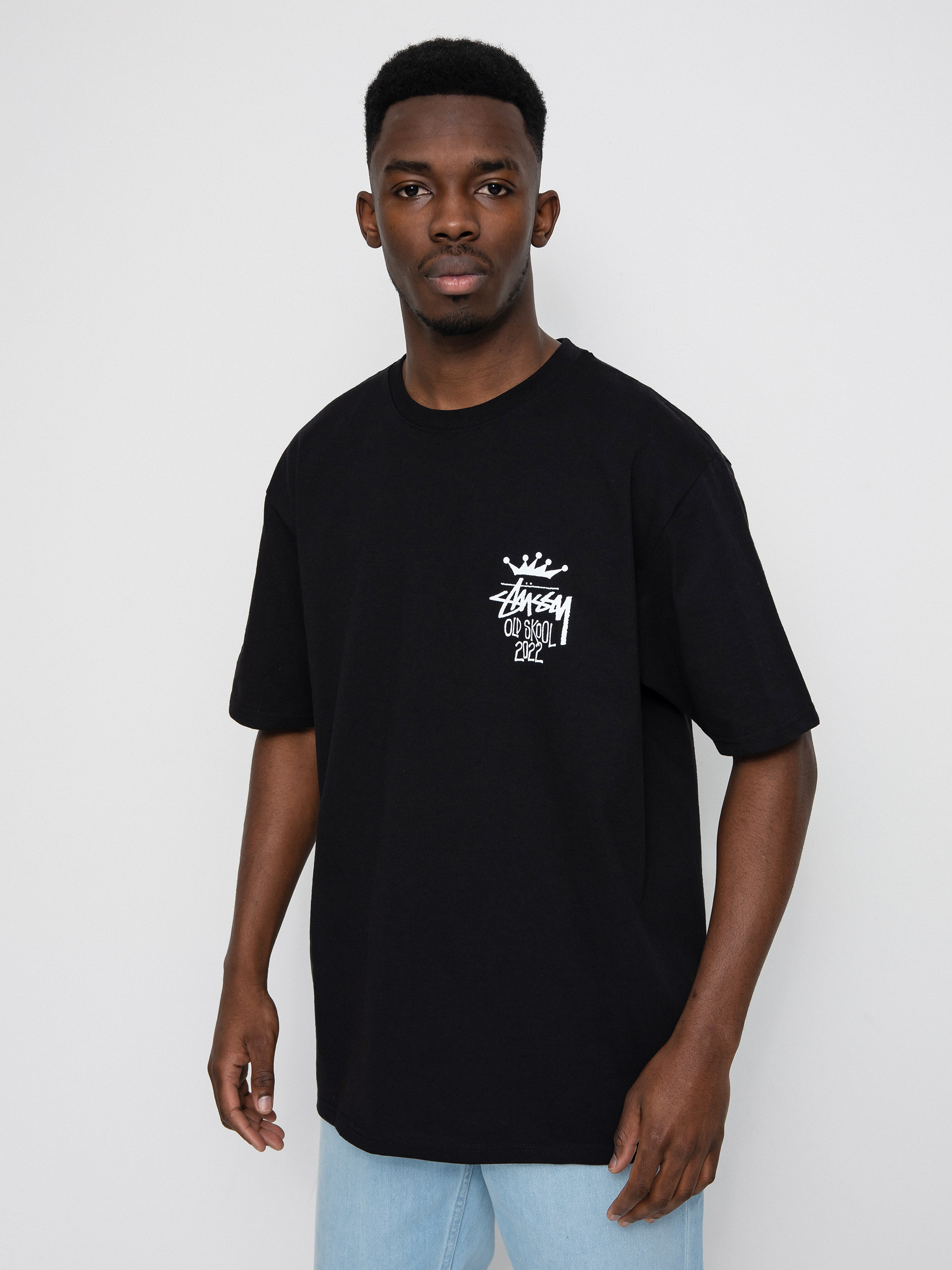 T-shirt Stussy Old Skool 22 (black)