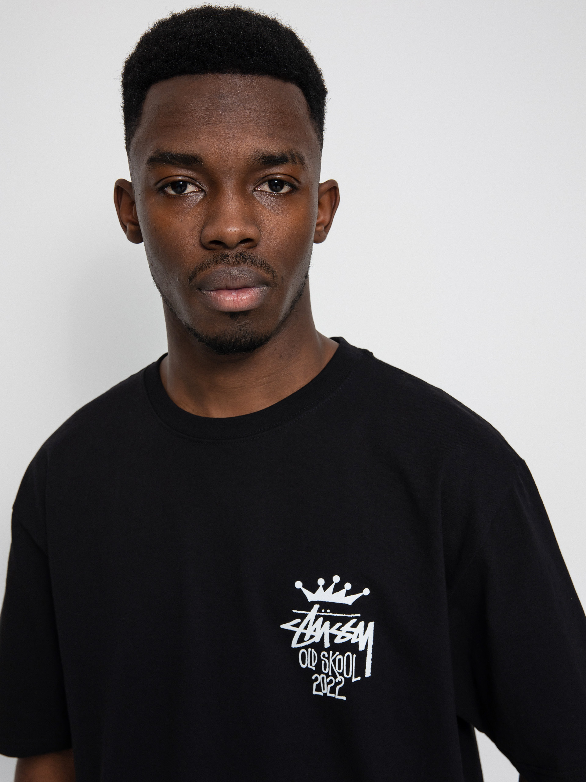 T-shirt Stussy Old Skool 22 (black)