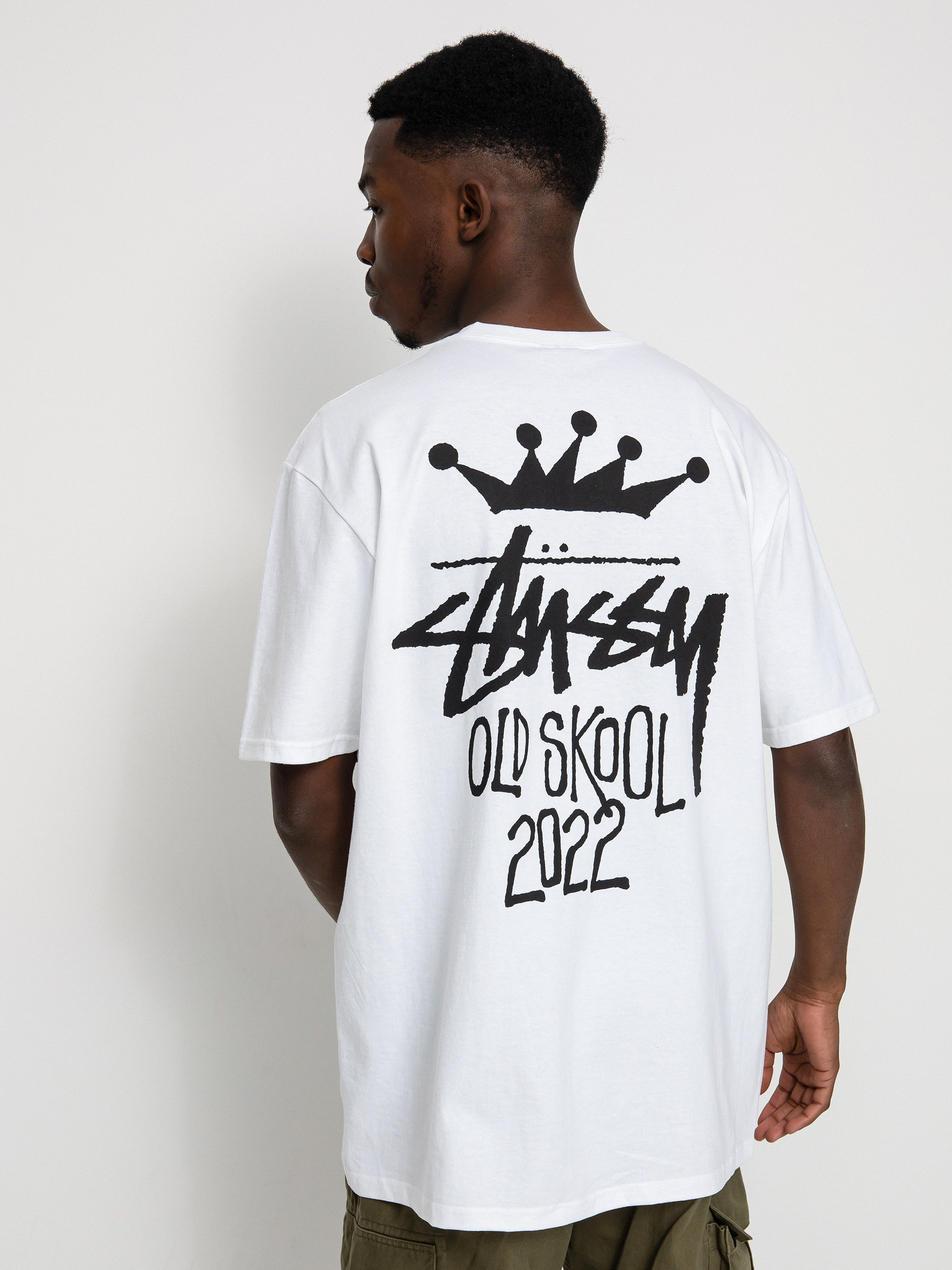 T-shirt Stussy Old Skool 22 (white)