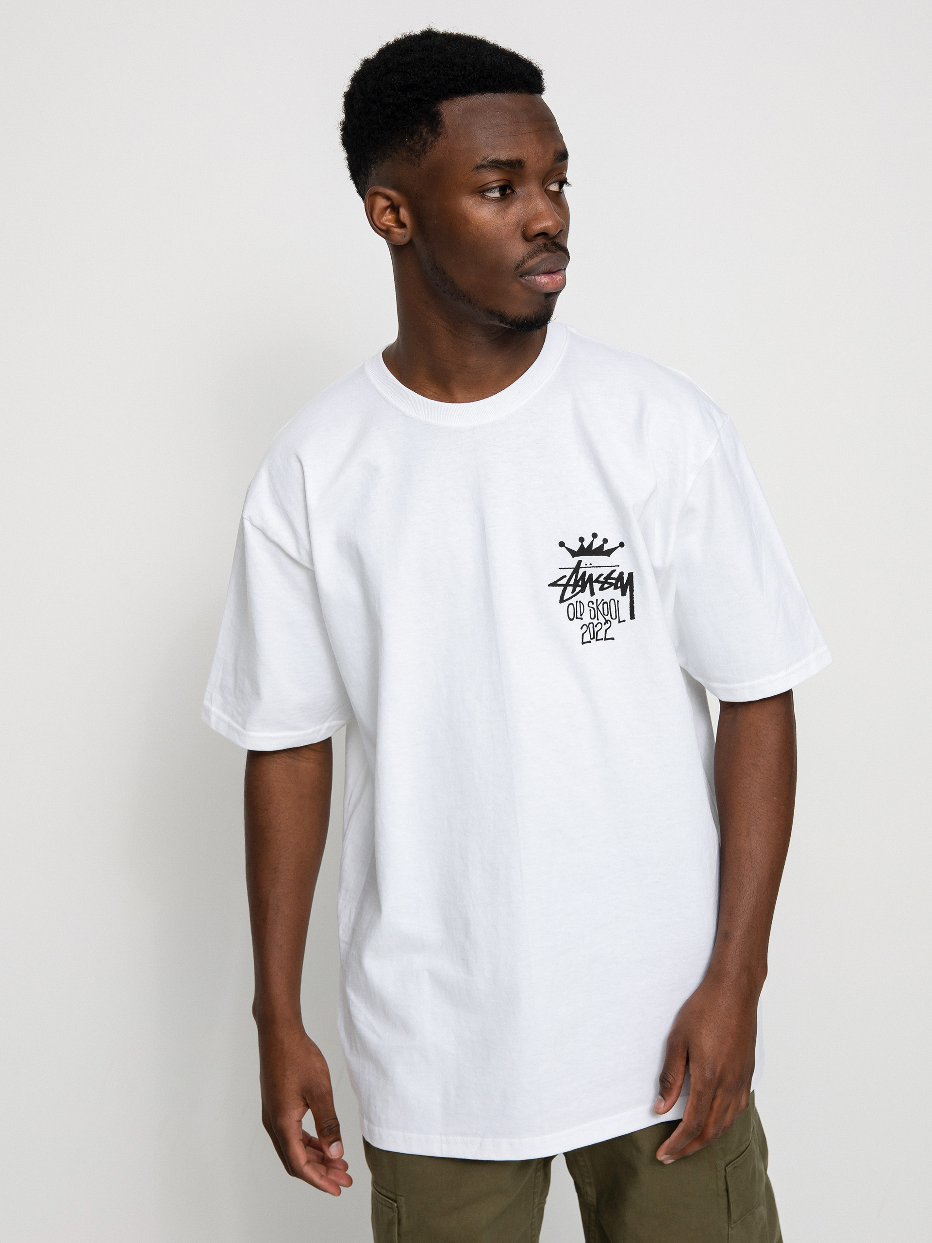 T-shirt Stussy Old Skool 22 (white)