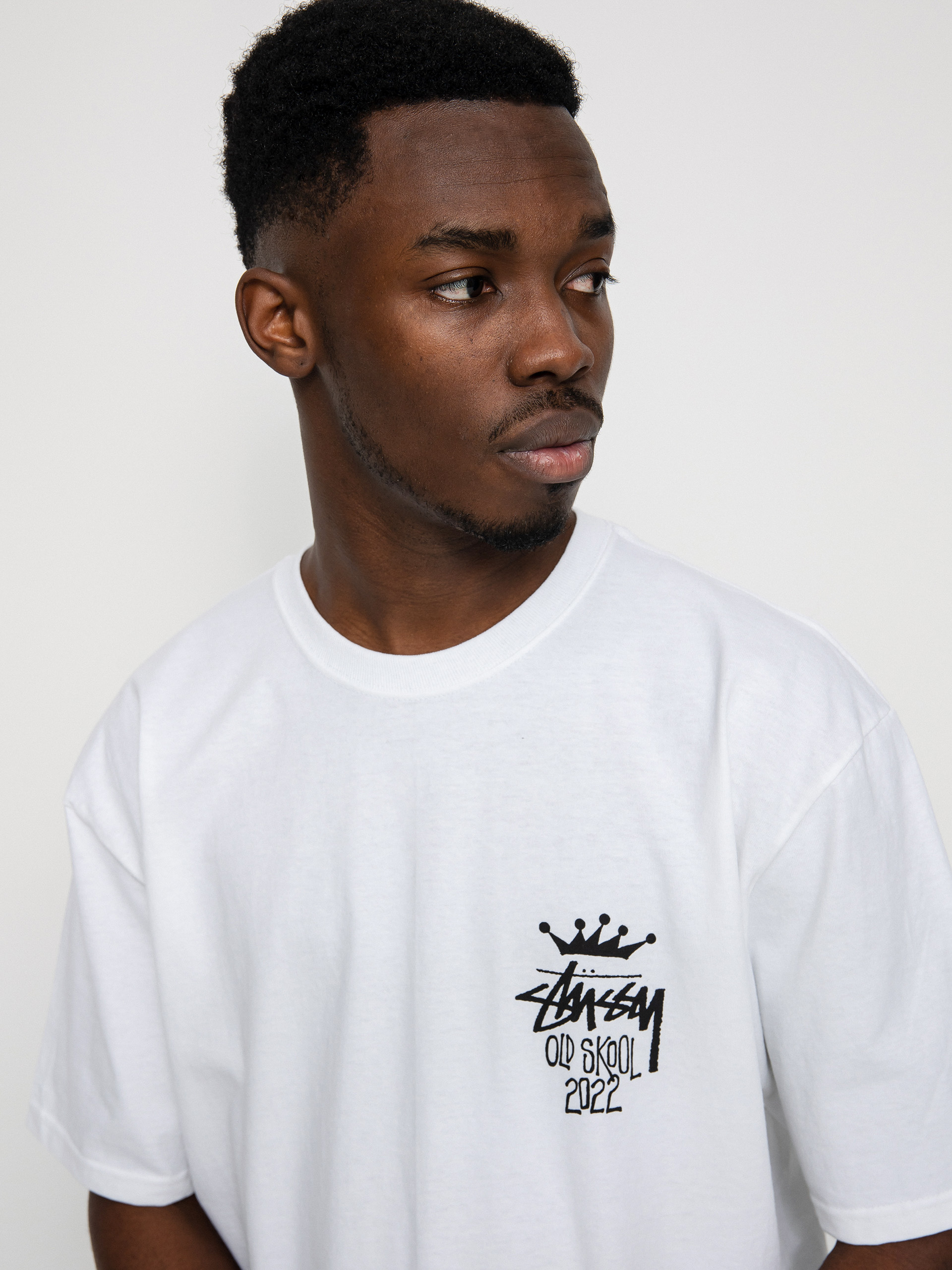T-shirt Stussy Old Skool 22 (white)