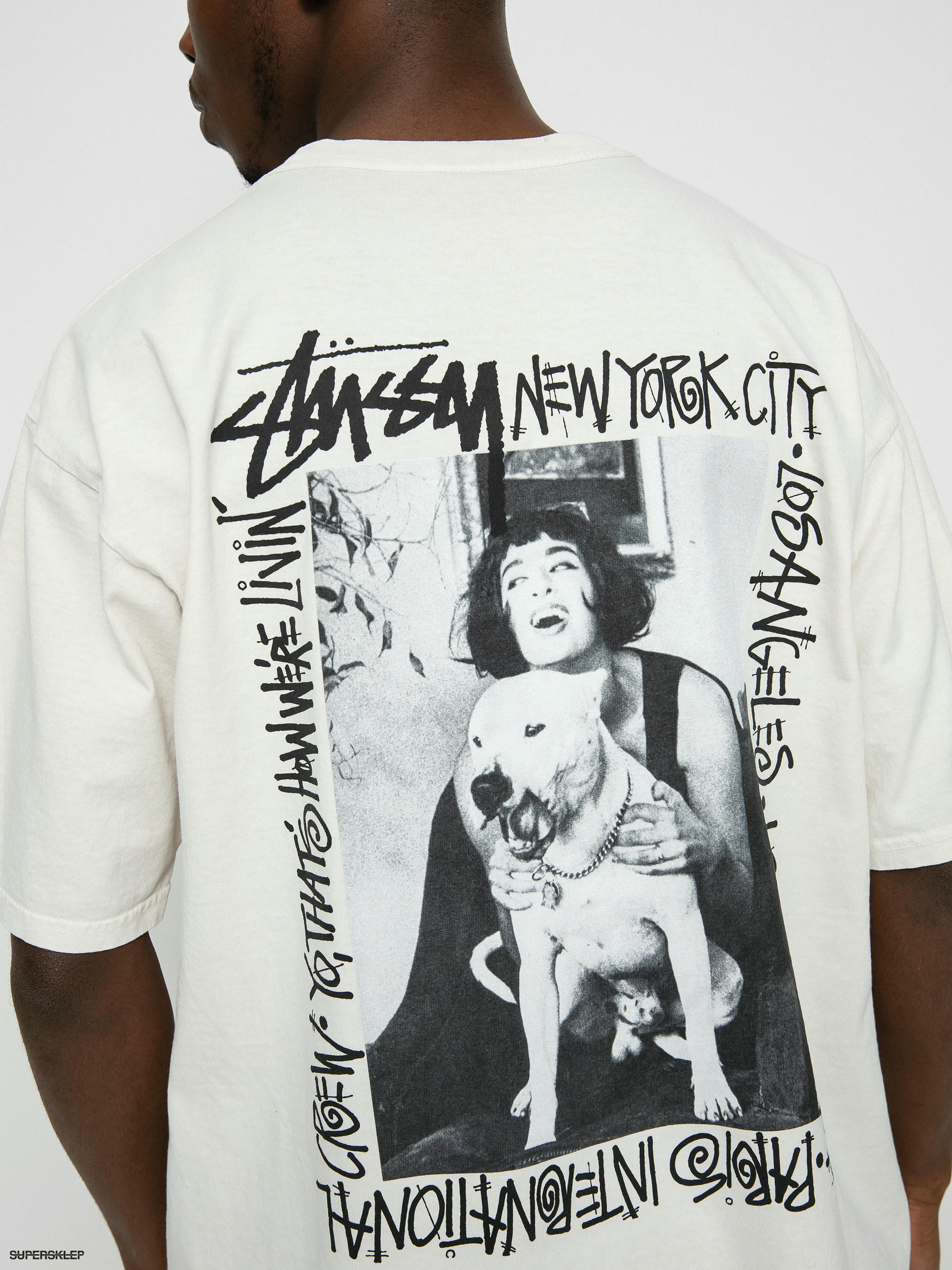 STUSSY HOW WE'RE LIVIN' PIG. DYED TEE - Tシャツ/カットソー(半袖/袖