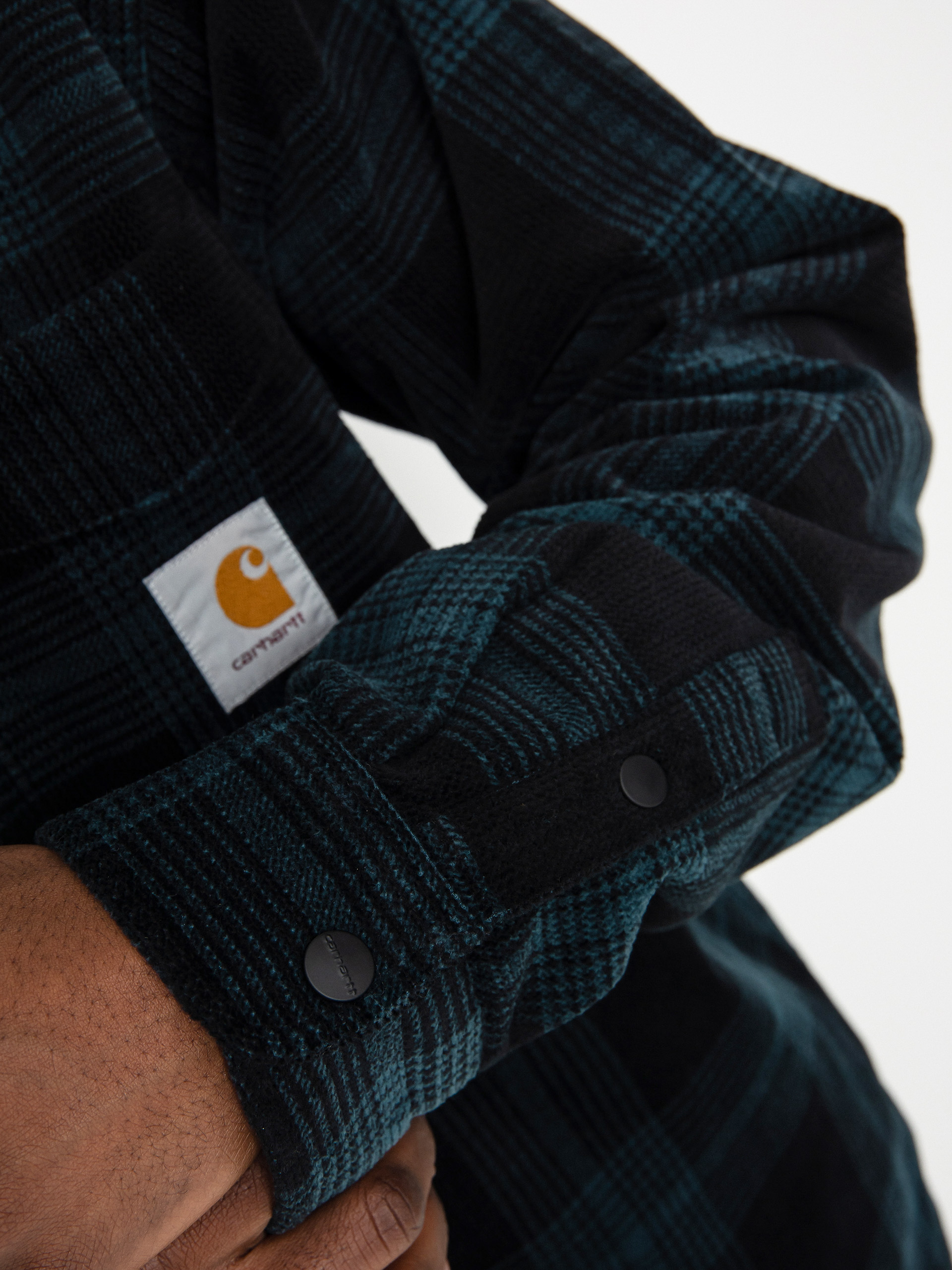 Kurtka Carhartt WIP Ginnis (ginnis check/deep teal)