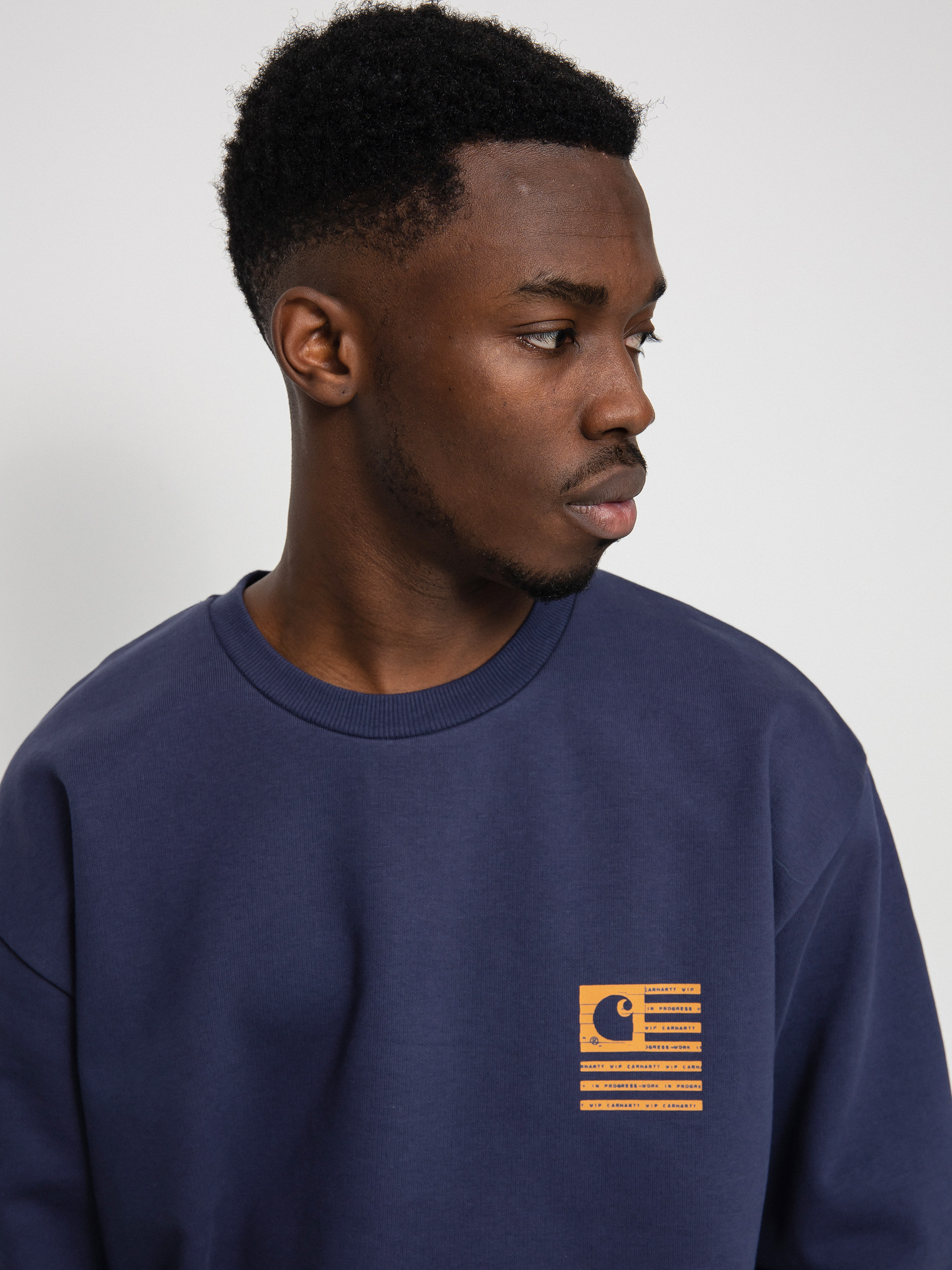 Bluza Carhartt WIP Label State Flag (enzian/ochre)