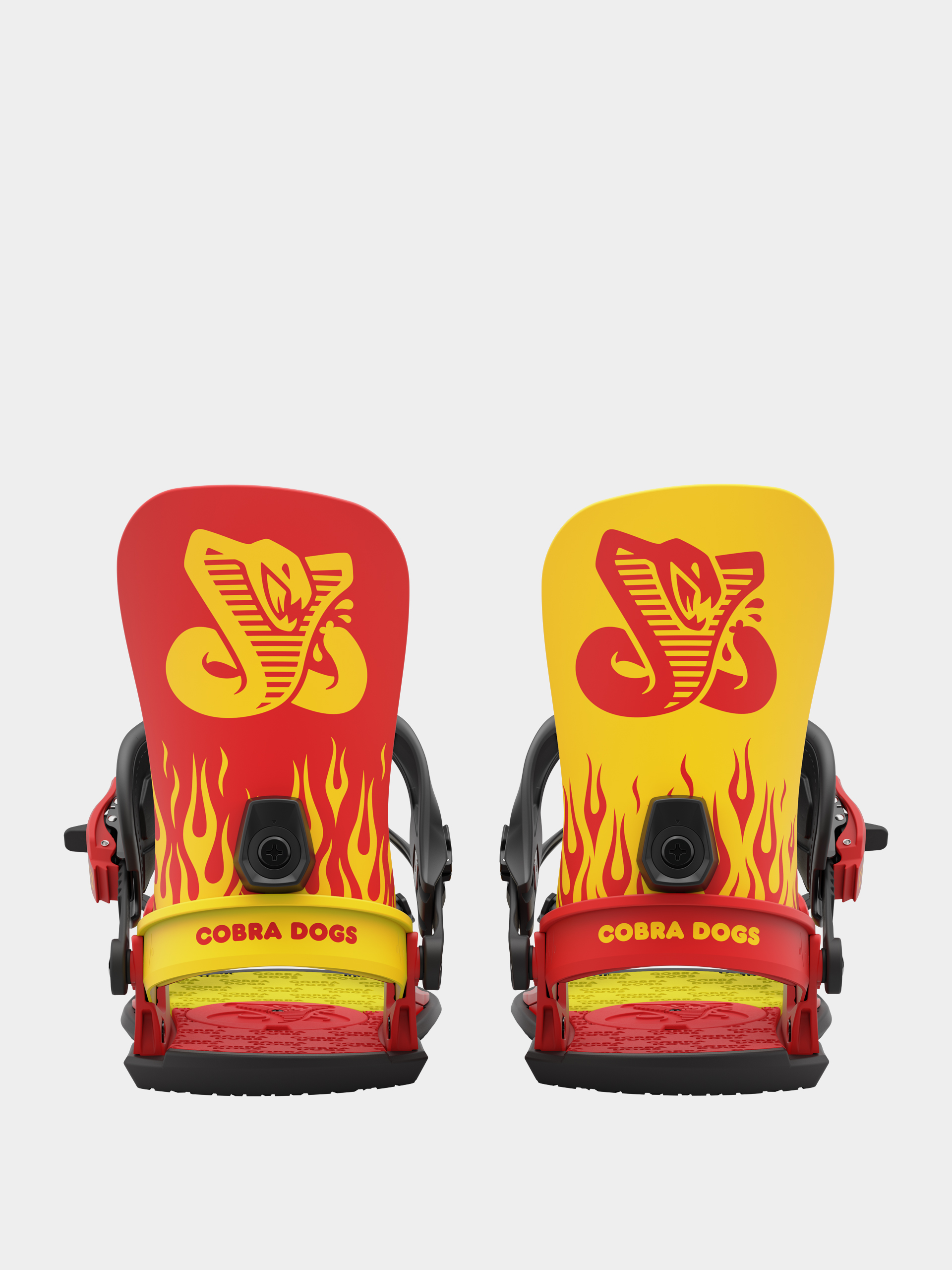 Męskie Wiązania snowboardowe Union Strata x Cobra Dogs (yellow red)