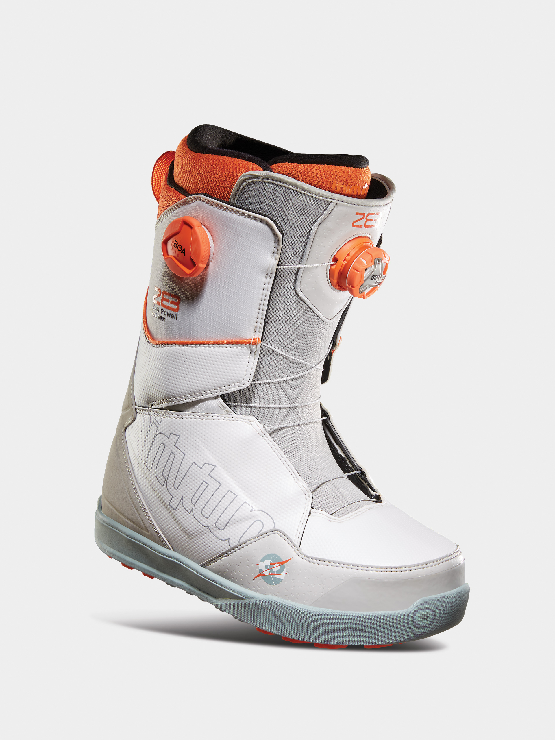 Męskie Buty snowboardowe ThirtyTwo Lashed Double Boa Powell (grey/white/orange)