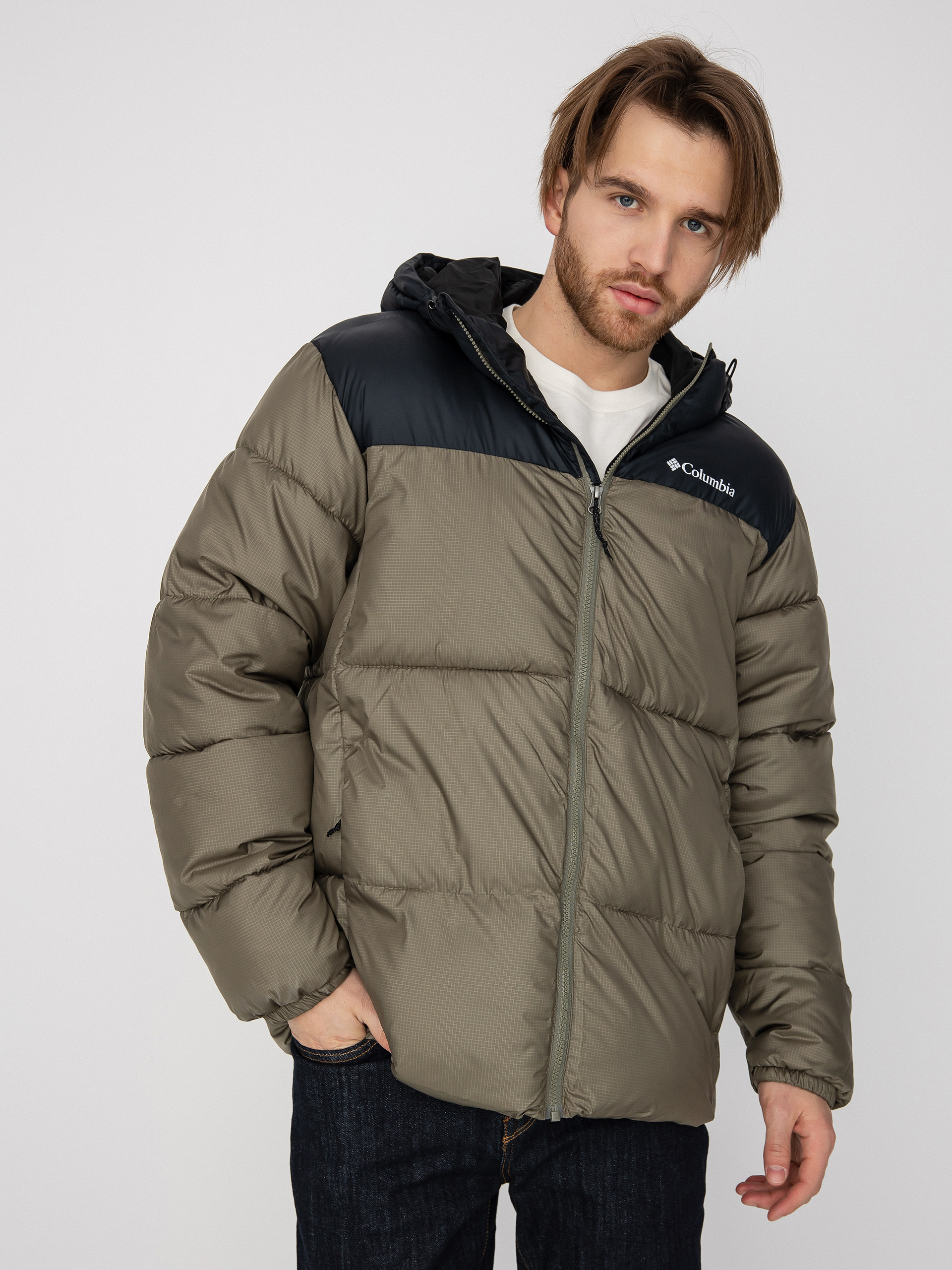 Kurtka Columbia Puffect Hooded (stone green bl)