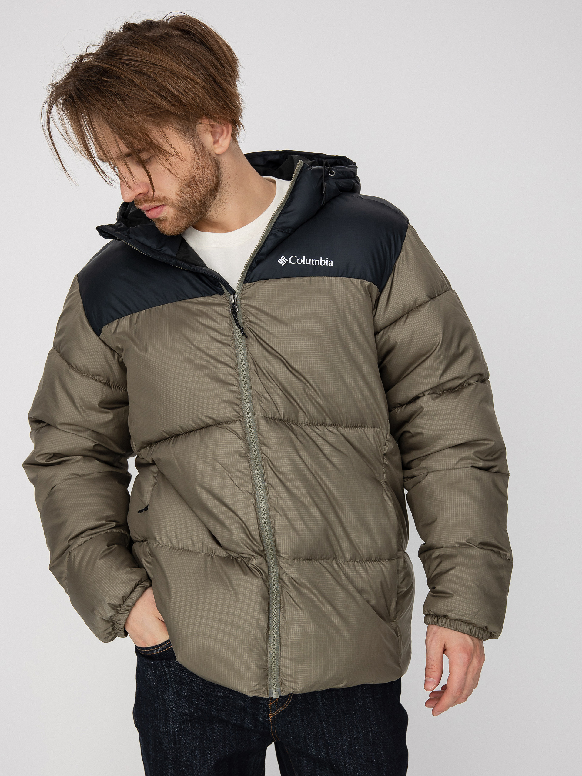 Kurtka Columbia Puffect Hooded (stone green bl)