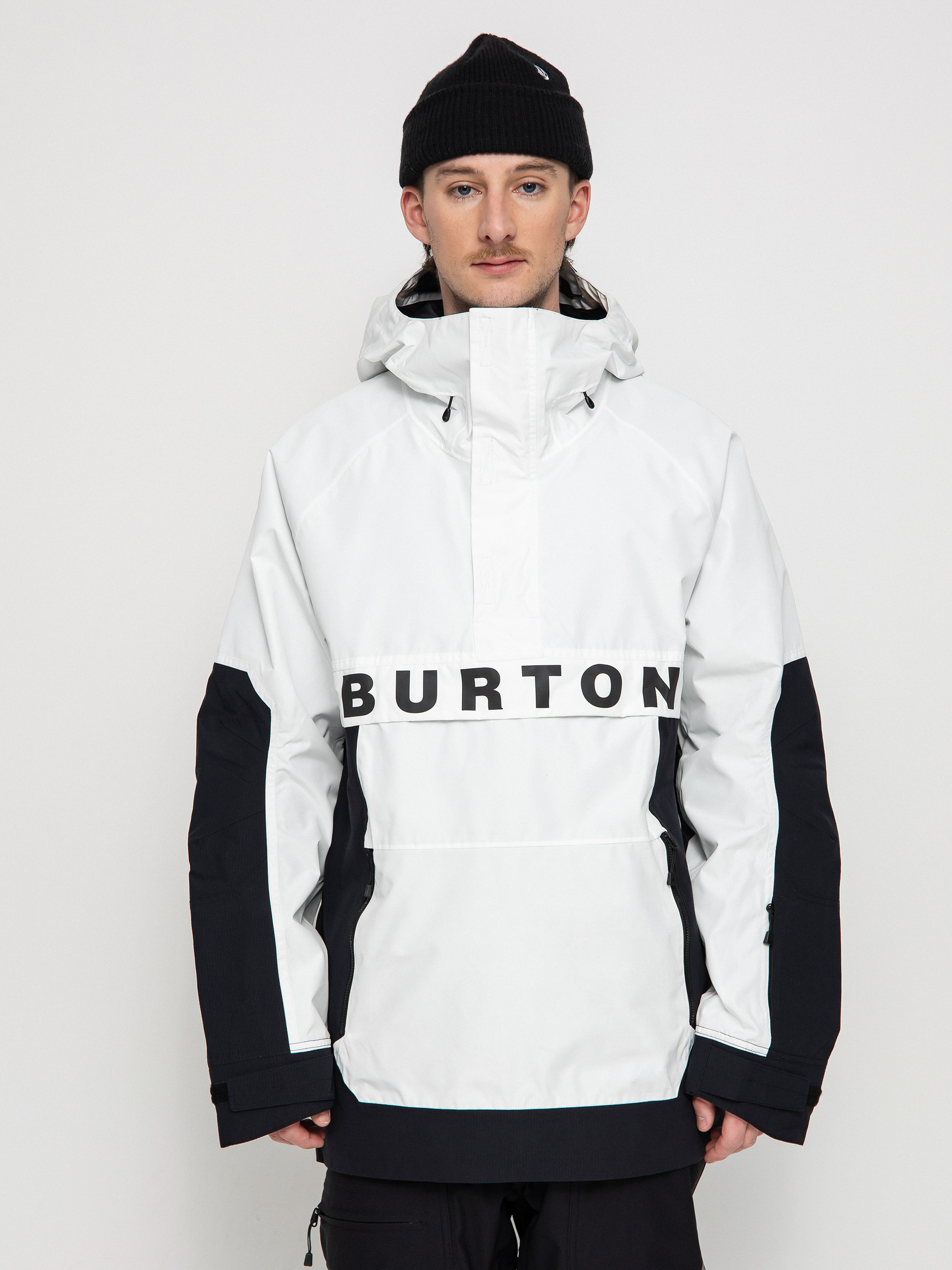 Męska Kurtka snowboardowa Burton Frostner Anorak (stout white/true black)