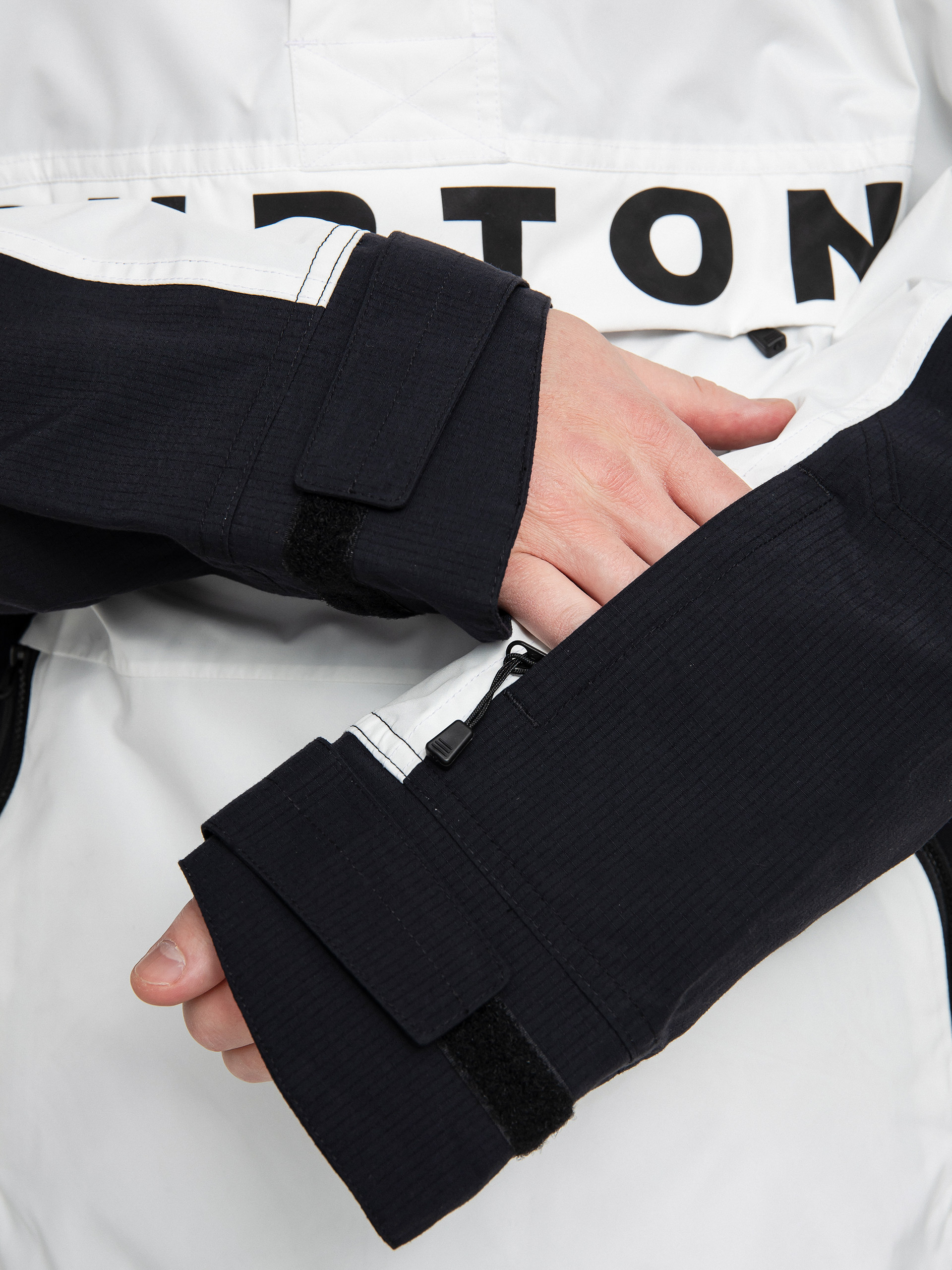 Męska Kurtka snowboardowa Burton Frostner Anorak (stout white/true black)